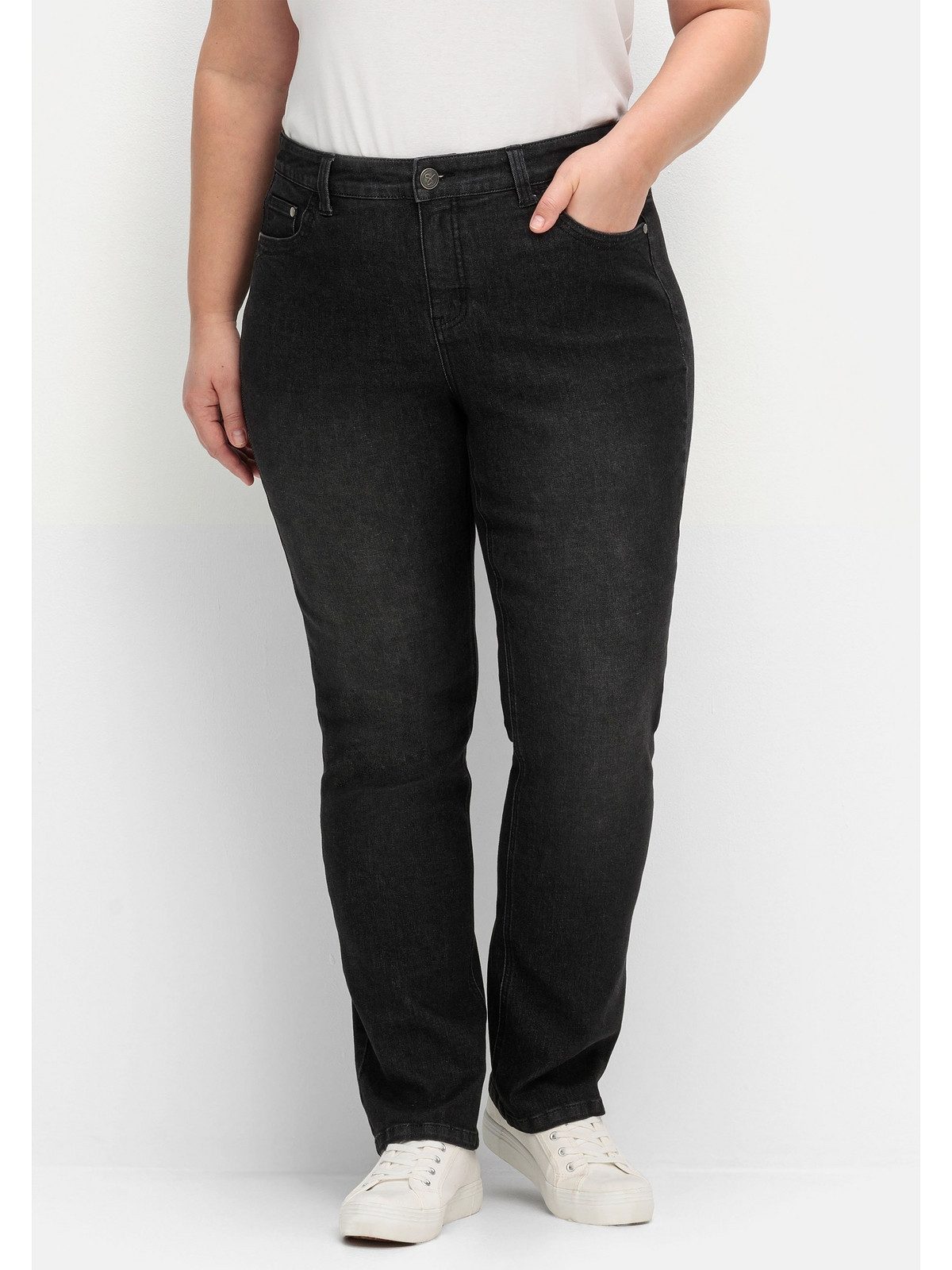 Sheego Stretch-Jeans Große Größen mit funktionellen TruTemp365® Fasern