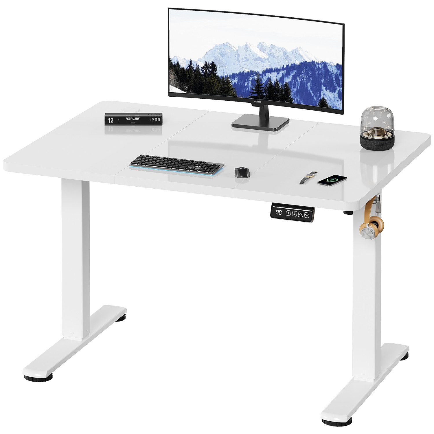 HOMALL Schreibtisch Höhenverstellbar elektrischer Memory-Funktion 100/120/1 günstig online kaufen