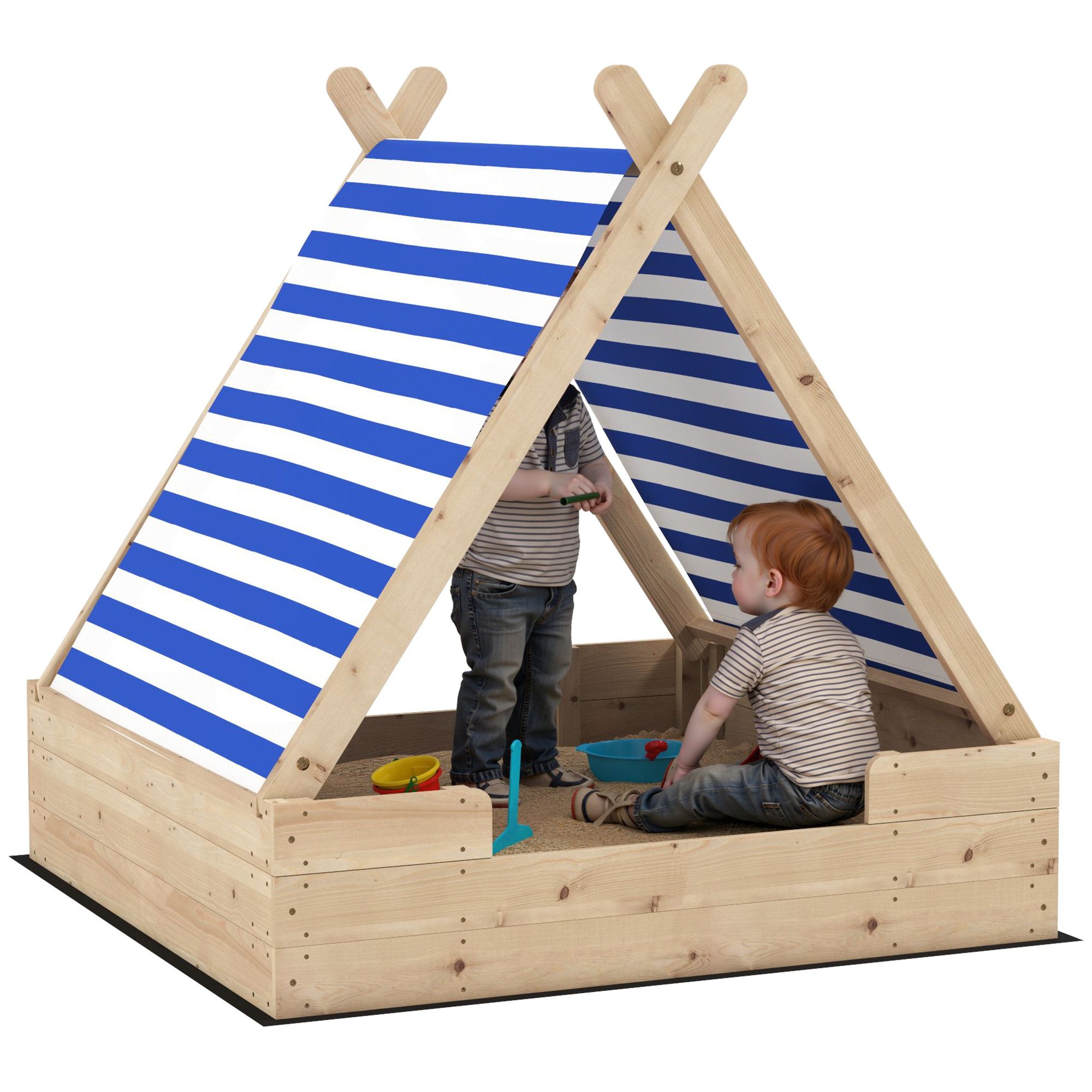 AIYAPLAY Sandkasten Sandkiste für Kinder, (mit günstig online kaufen