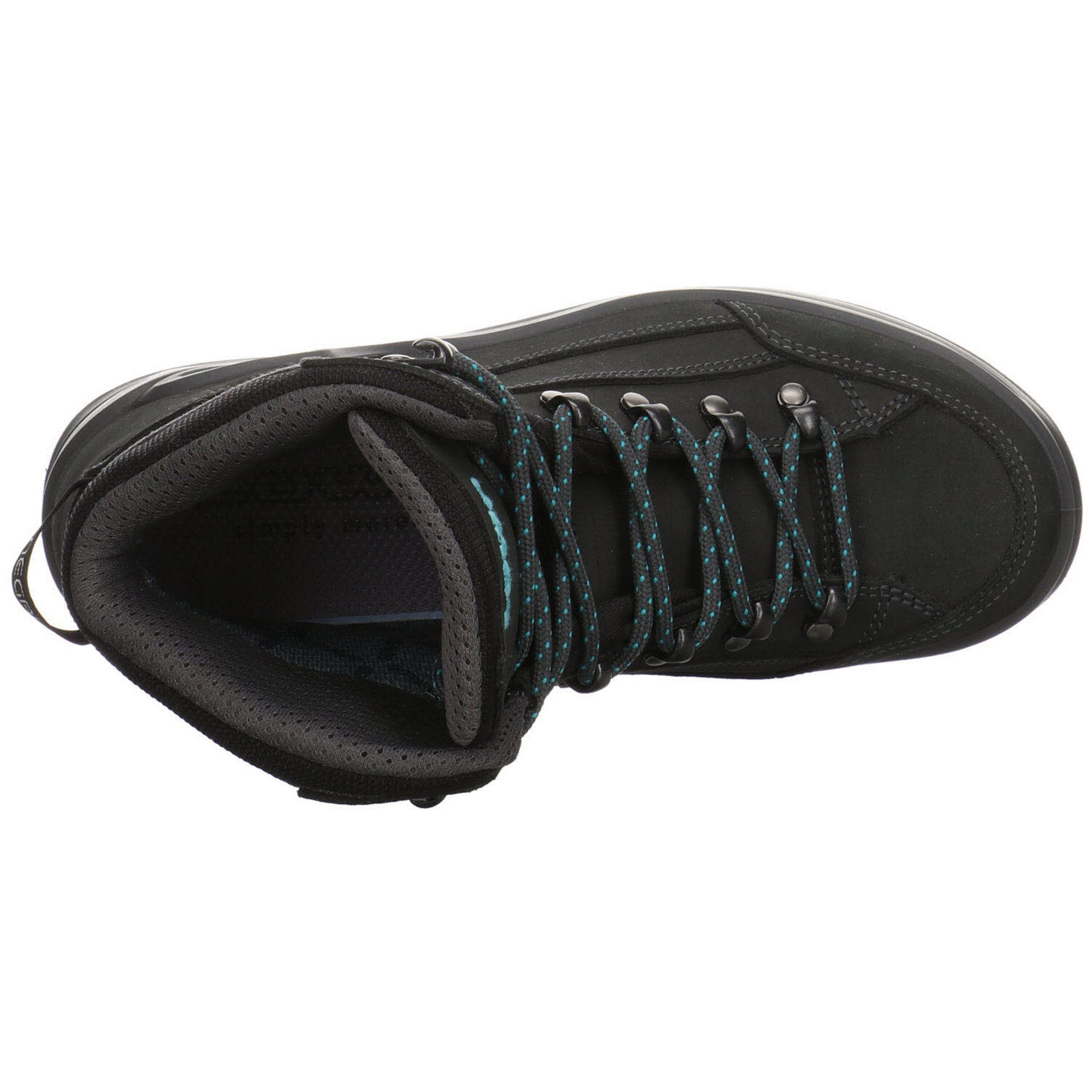 mid Renegade Outdoor Schuhe Damen Outdoorschuh Leder-/Textilkombination GTX Lowa ASPHALT/TÜRKIS Outdoorschuh