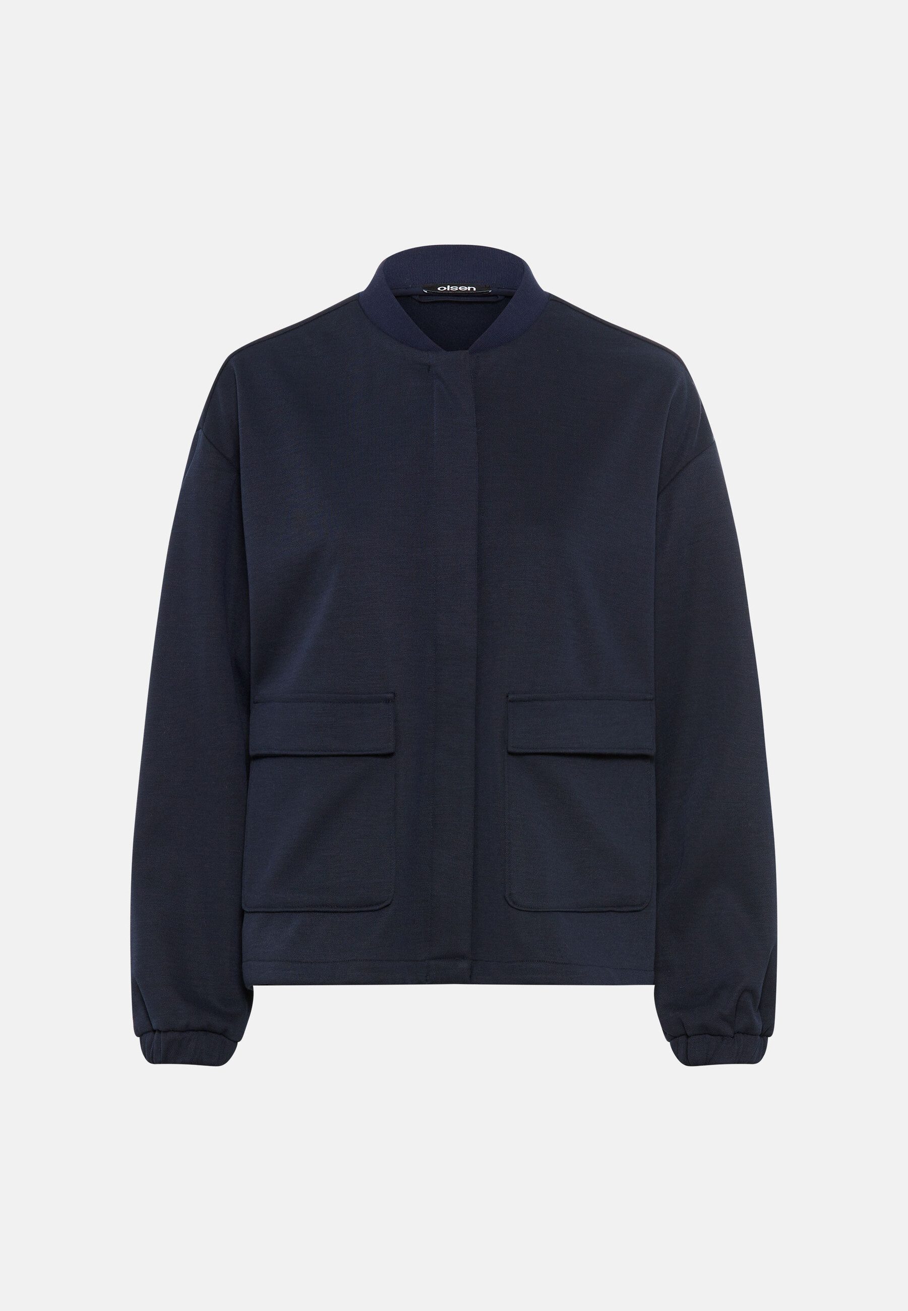 Olsen Kurzjacke mit verdeckter Knopfleiste