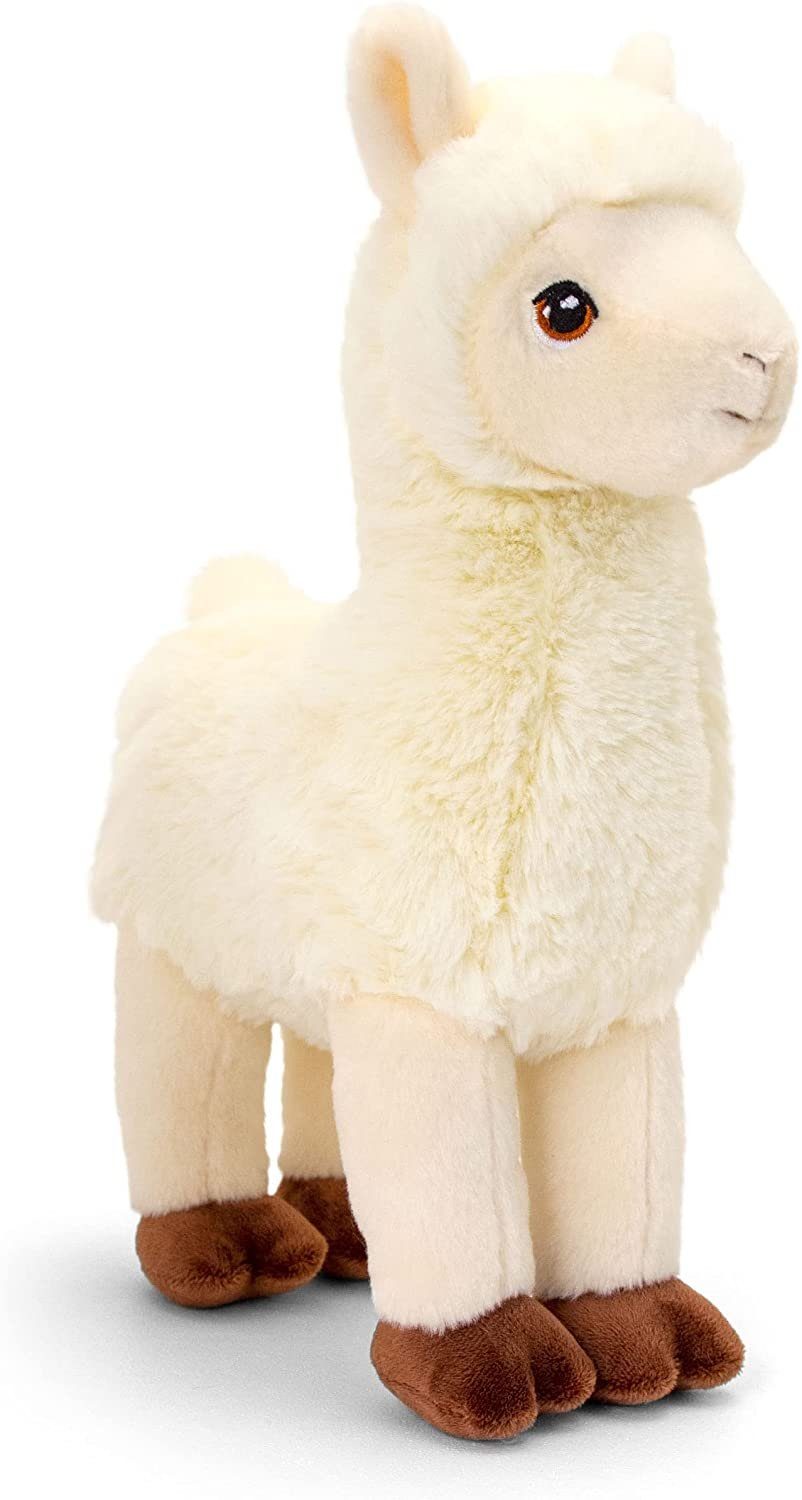 azzesso Kuscheltier Lama (1-St., 25 cm), flauschiges Stofftier, Weiß, Plüsc günstig online kaufen