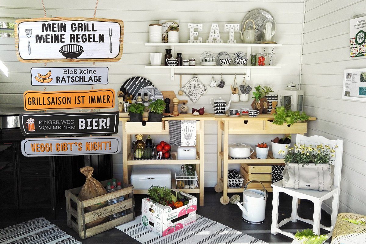 LB H&F Lilienburg Metallschild Holzschild Grillregeln Schild XL Grillen Bier Männer, (Gartengrill Grillplatz-Schild Grillzubehör Griller Grillsaison Feuerstelle Sommer Küche Dekoschild Wandbild Wandschild Geschenkidee Bild Mann Freund Männer Gartenparty Mitbringsel Geburtstag, Fleisch Bier Mann Männer Spruch witzig lustig Wanddeko Wandschild), BBQ Grillplatz-Schild" mit 5 Sprüchen aus Holz