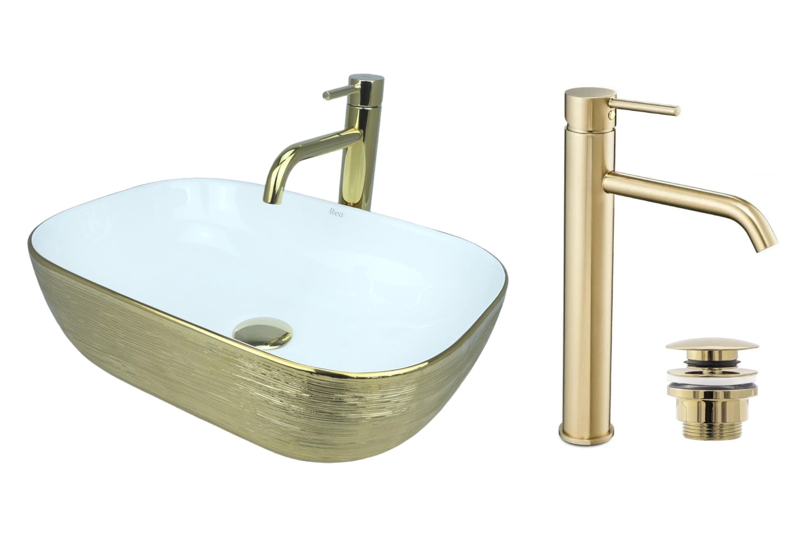 GTM Design Aufsatzwaschbecken BELINDA Modern Waschbeckenm Oval günstig online kaufen