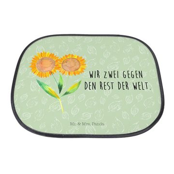 Sonnenschutz Blume Sonnenblume - Blattgrün - Geschenk, Frühlings Deko, Sonnenschut, Mr. & Mrs. Panda, Seidenmatt, Exklusive Motive