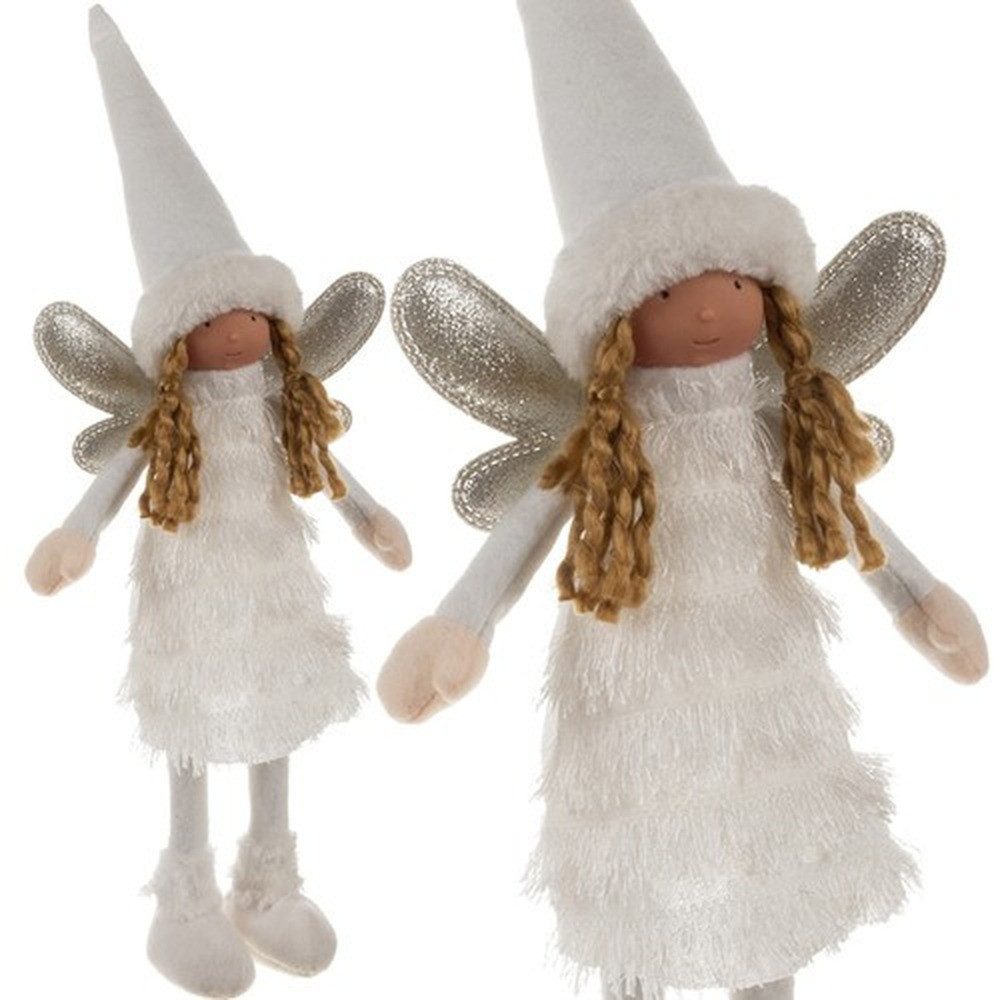 Ruhhy Weihnachtsfigur Weihnachtsfee Dekoengel (Spar-Set, weihnachtlich), Ideal als Blickfang am Kamin, unter dem Baum oder im Flur