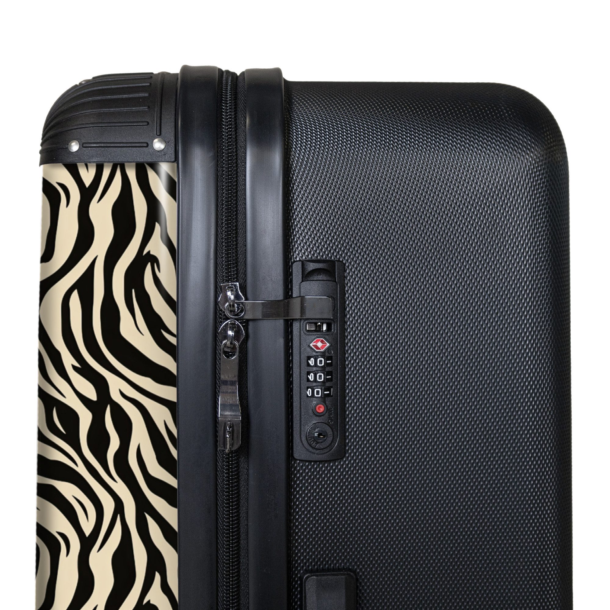 NoBoringSuitcases.com© Hartschalen-Trolley Tiermuster - Zebra - günstig online kaufen