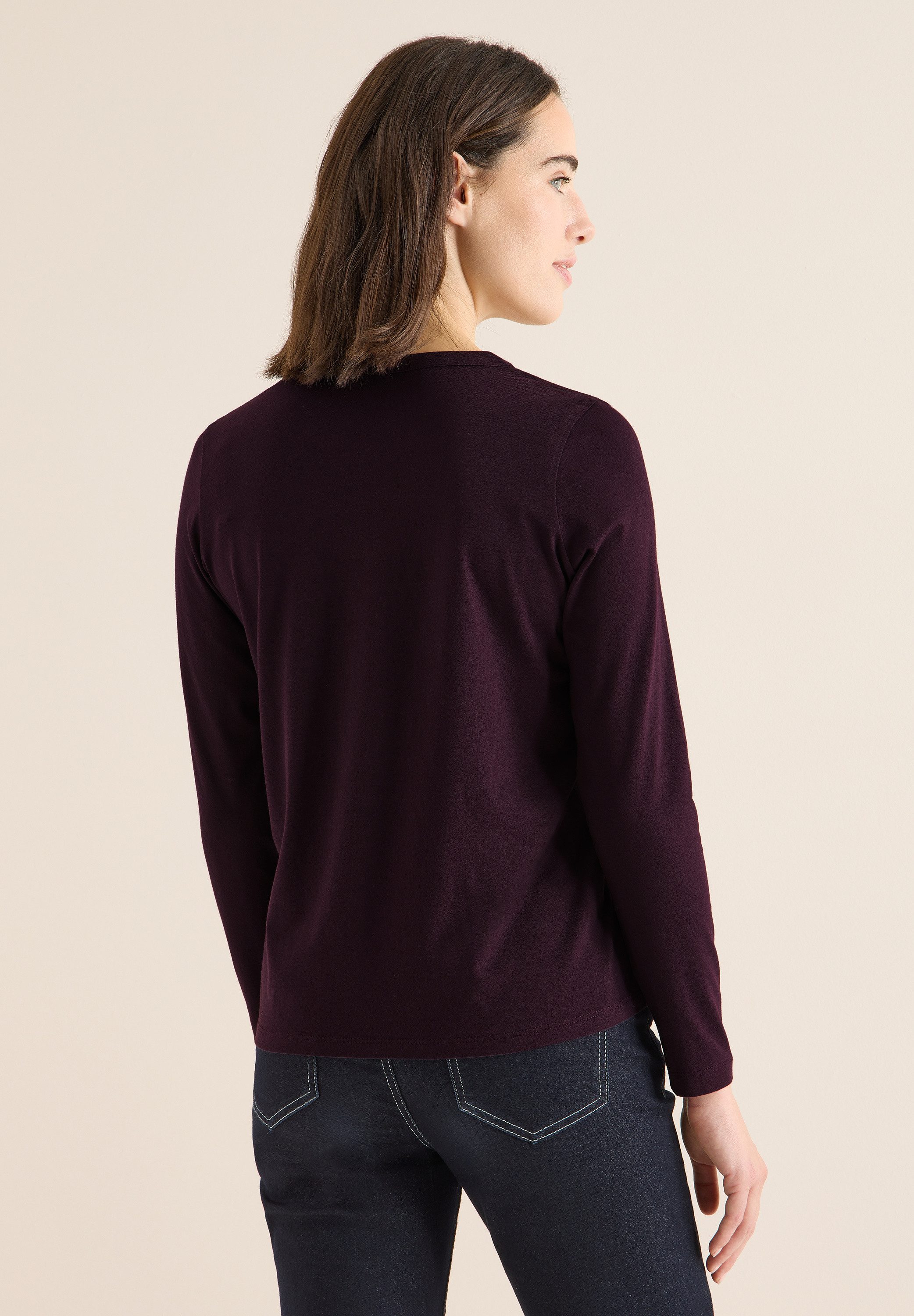 CECIL Langarmshirt im soften Baumwoll-Mix günstig online kaufen