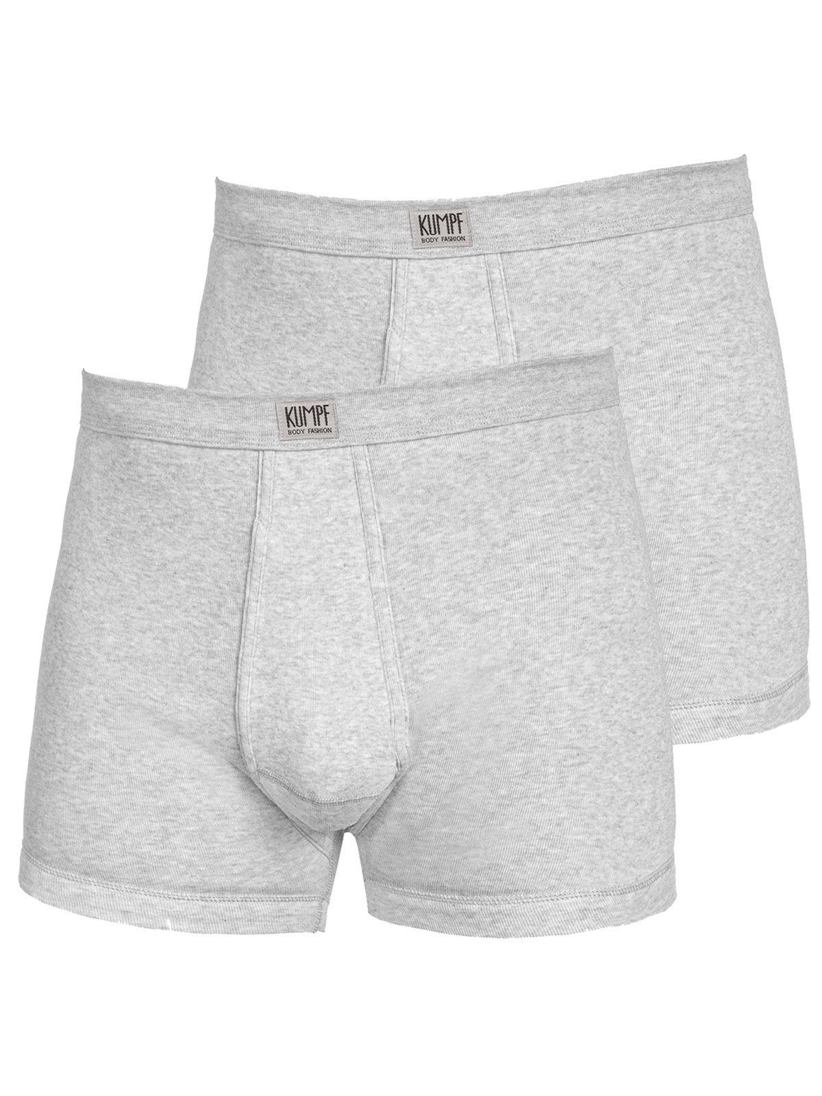 KUMPF Retro Pants 2er Sparpack Herren Short Workerwear (Spar-Set, 2-St) mit eingriff kiesel-melange
