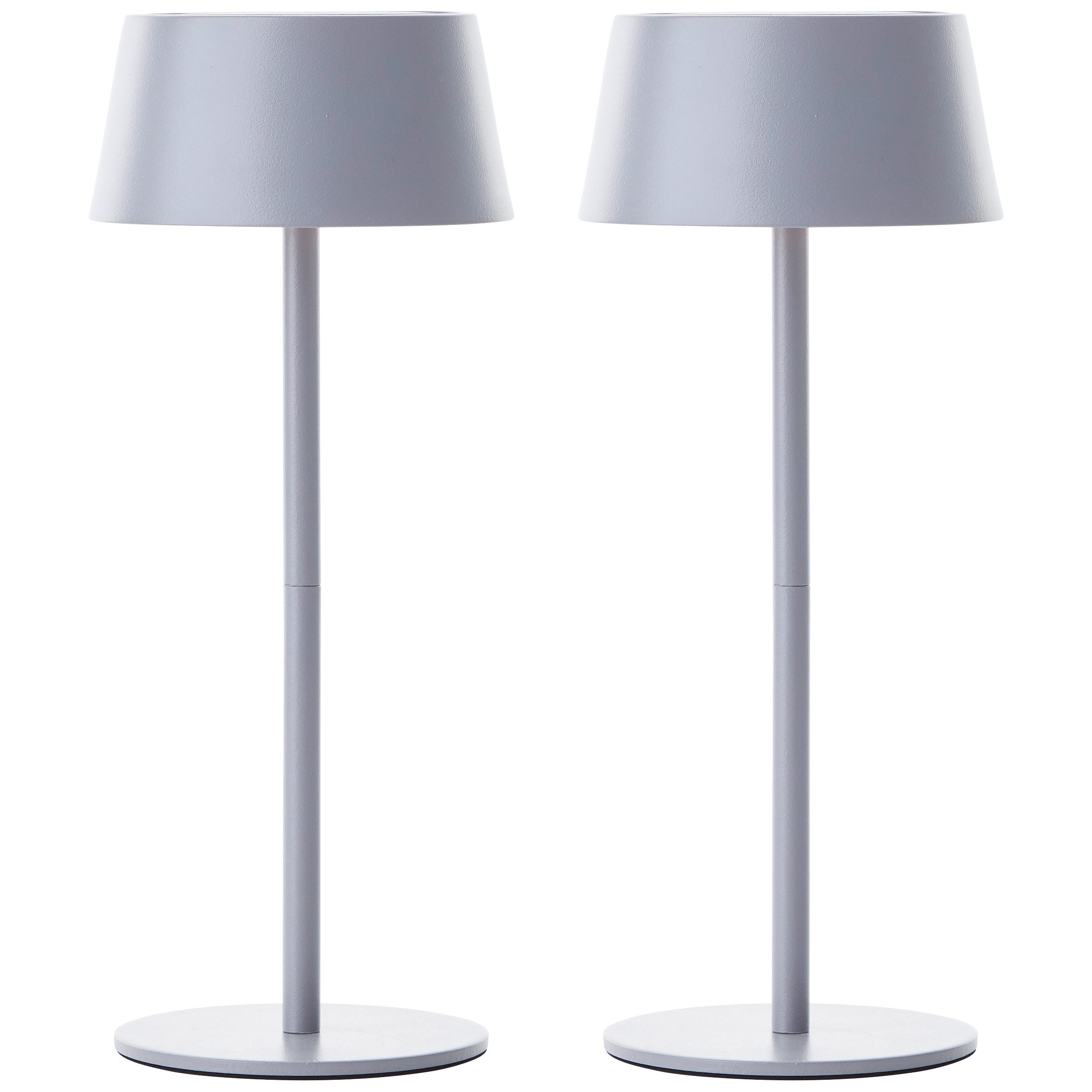 my home LED Außen-Tischleuchte Ocki, Dimmfunktion, LED fest integriert, Warmweiß, 30 cm, aufladbar über Solar & USB, 300 lm, 3000 K, dimmbar, IP44