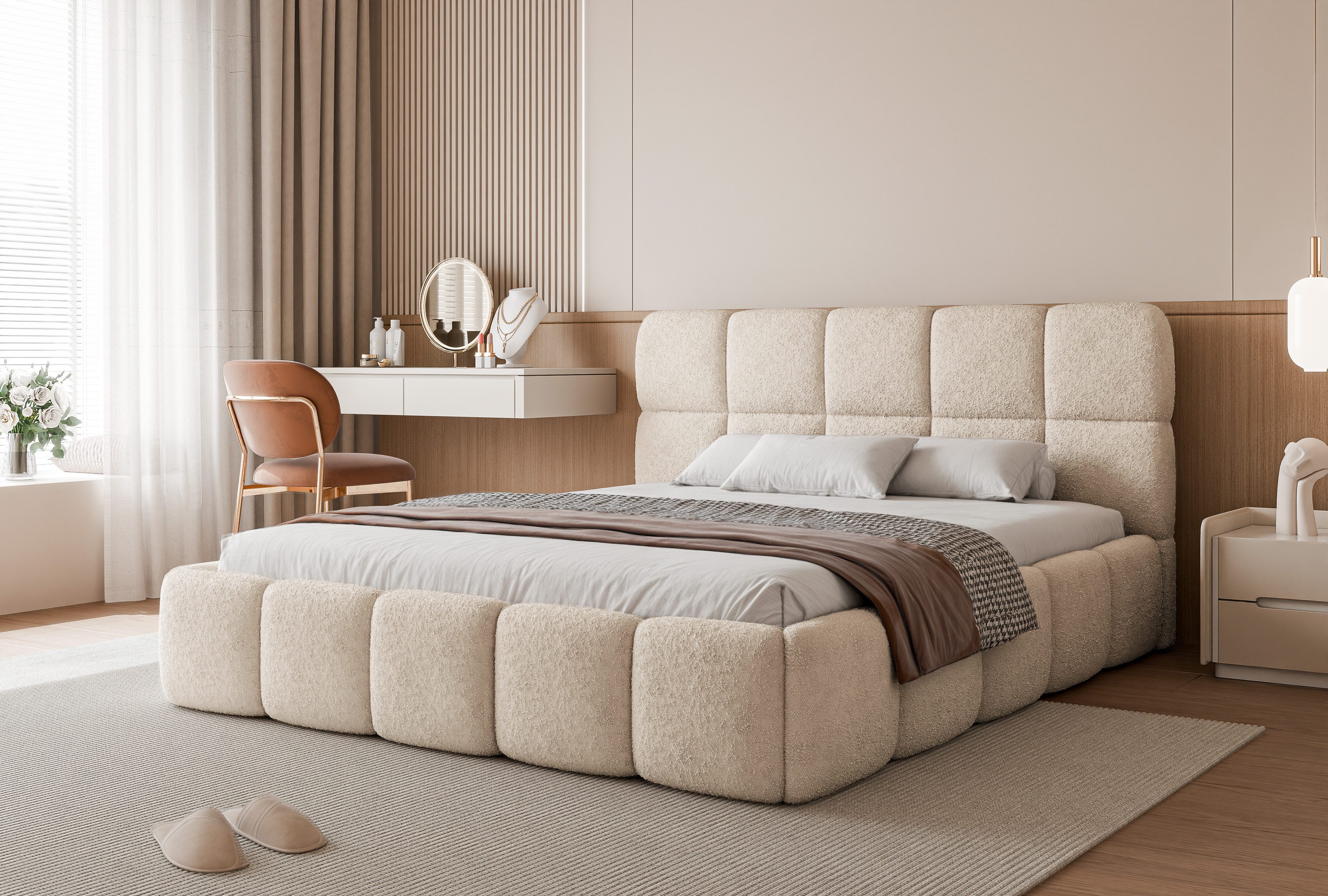 yourhouse24 Polsterbett Cloud Doppelbett Bettgestell Lattenrost günstig online kaufen