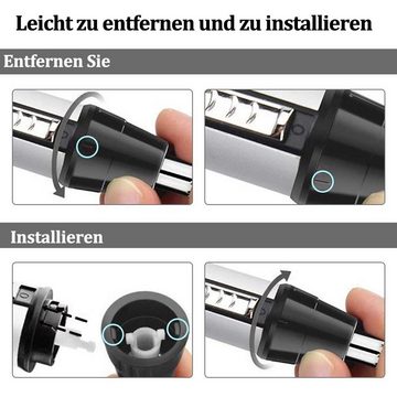 Avisto Nasenhaartrimmer Nasenhaartrimmer 4 in 1 Multifunktionaler, 4 in 1, mit Absaugefunktion, USB Ladefunktion