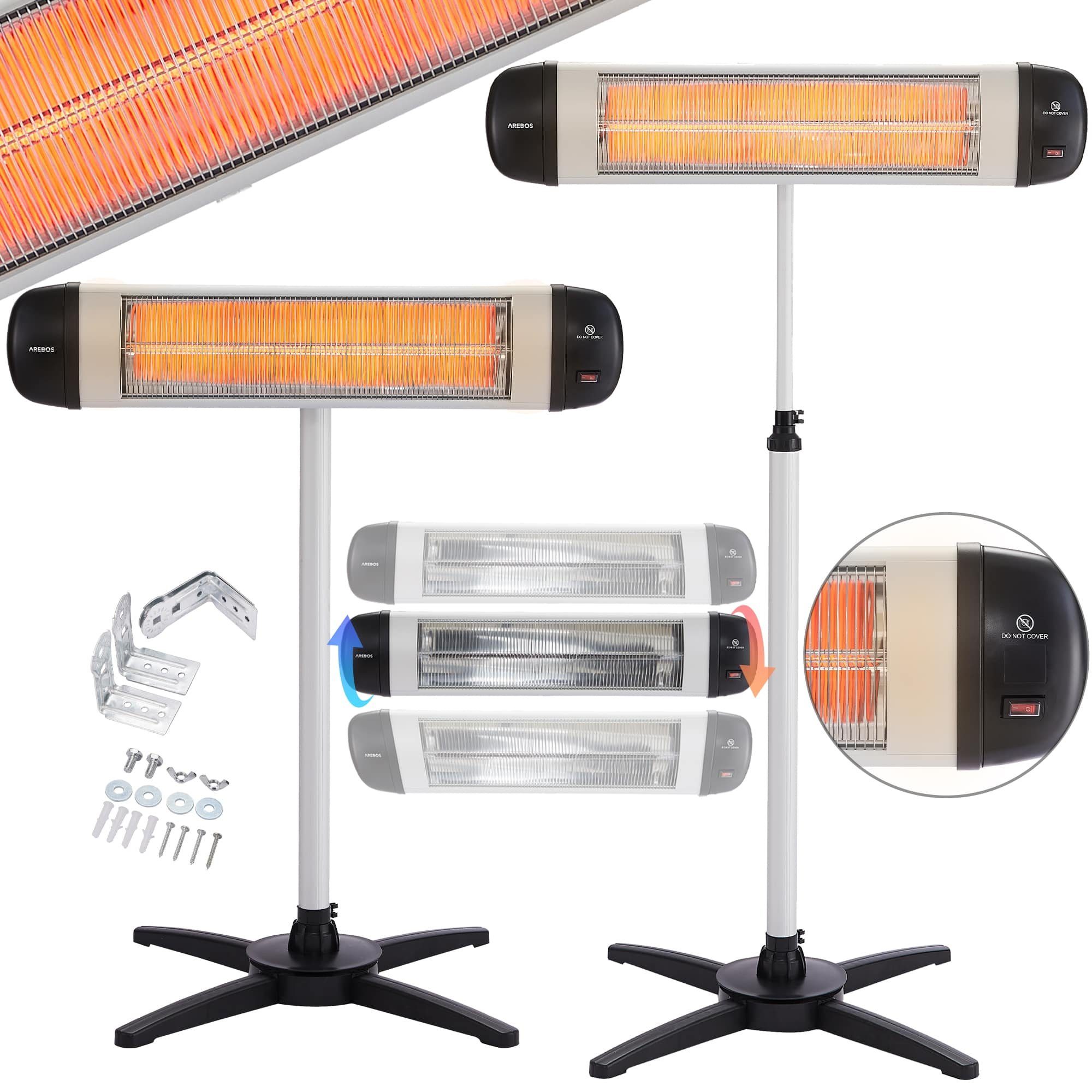 Arebos Heizstrahler Infrarot Heizstrahler 2500 W, günstig online kaufen