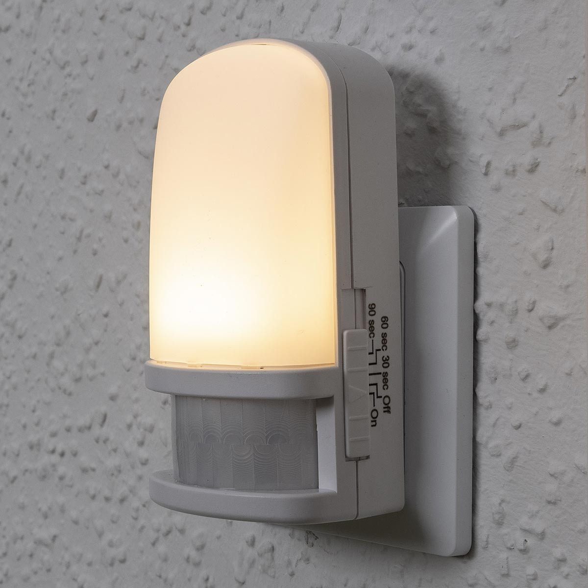 ChiliTec LED Nachtlicht LED Nachtlicht mit Bewegungsmelder 230V On/Off/Aut, warmweiß – Bild 2 von 4
