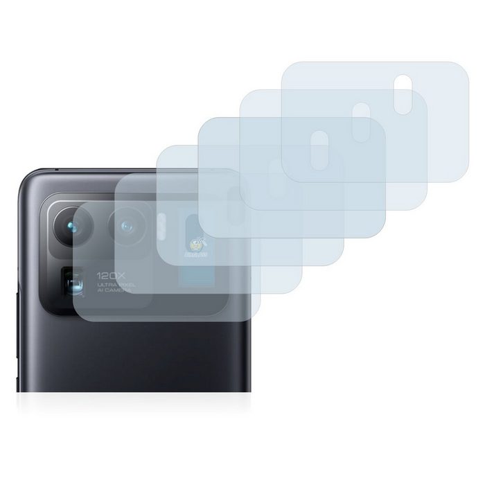 BROTECT flexible Panzerglasfolie für Xiaomi Mi 11 Ultra (NUR Kamera) Displayschutzglas 6 Stück Schutzglas Glasfolie klar