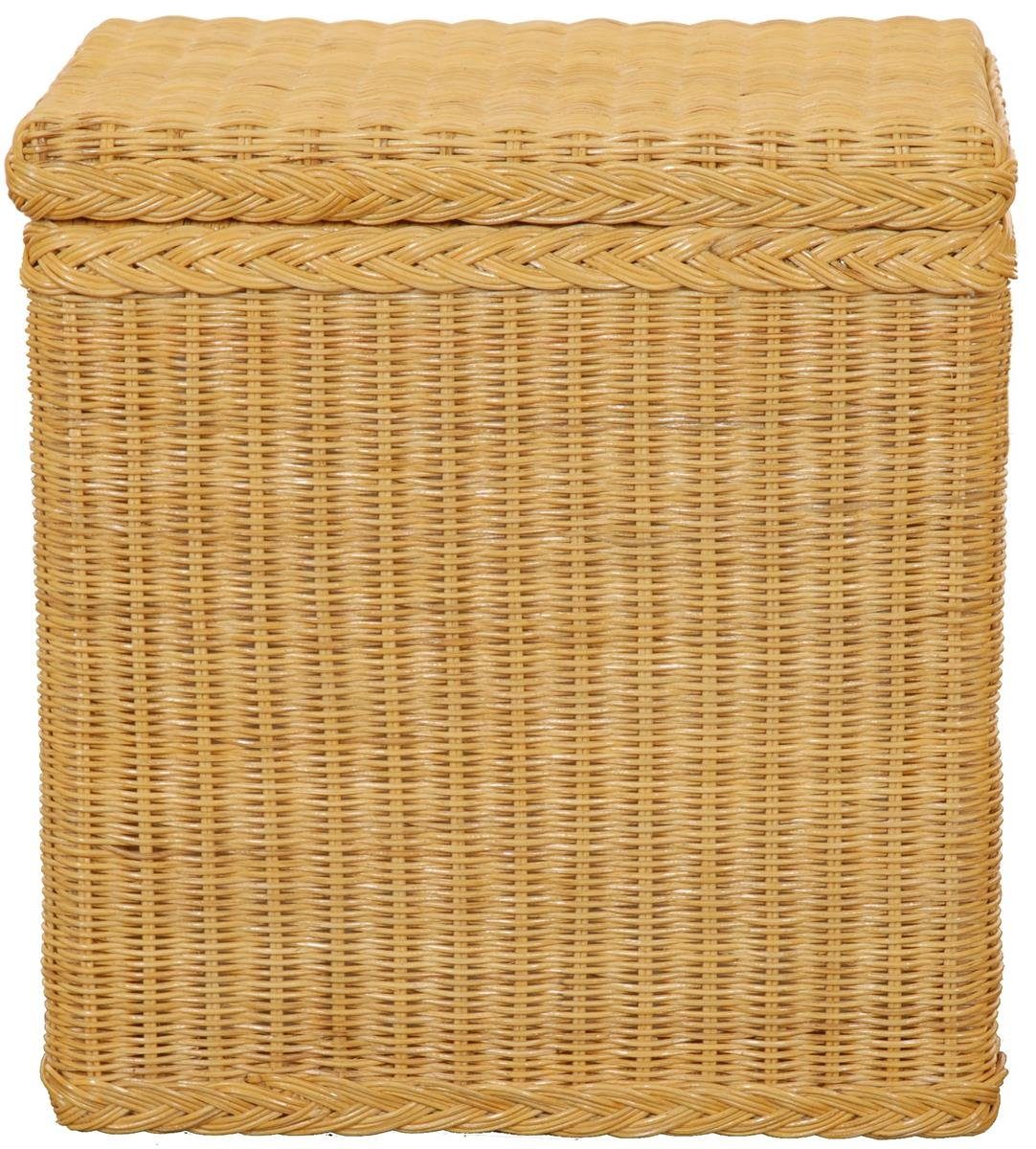 Krines Home Wäschekorb Rattan Wäschebox mit Deckel Wäschetruhe Wäschekorb W günstig online kaufen