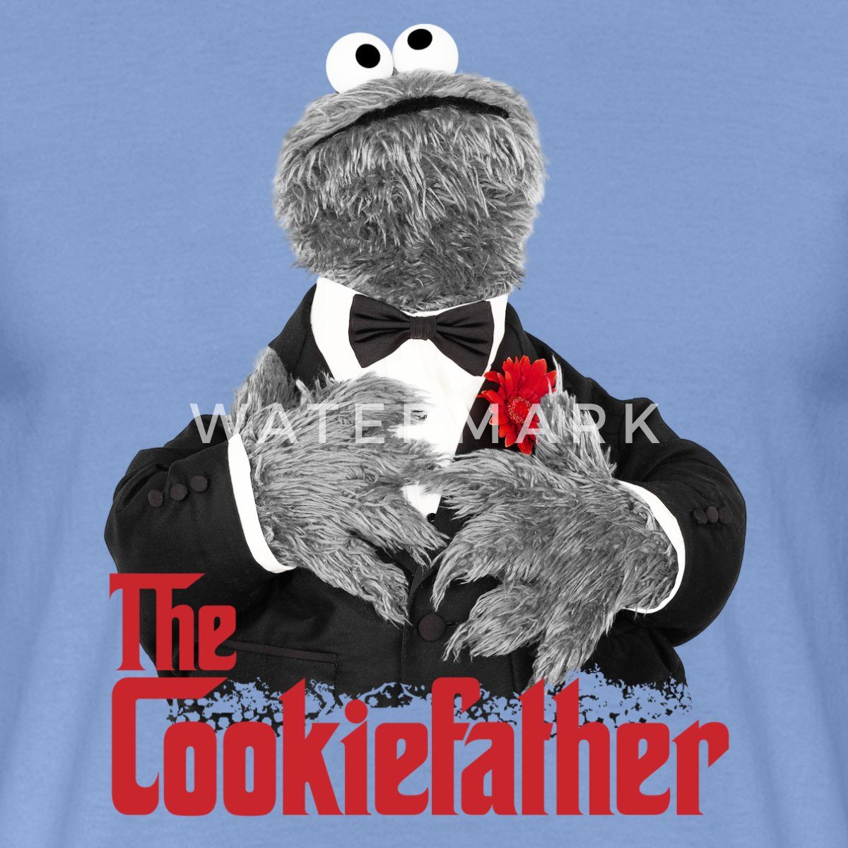 Spreadshirt T-Shirt Sesamstraße Krümelmonster The Cookiefather günstig online kaufen