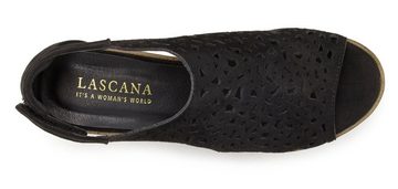 LASCANA Sandalette mit bequemem Keilabsatz und modischen Cut Outs VEGAN