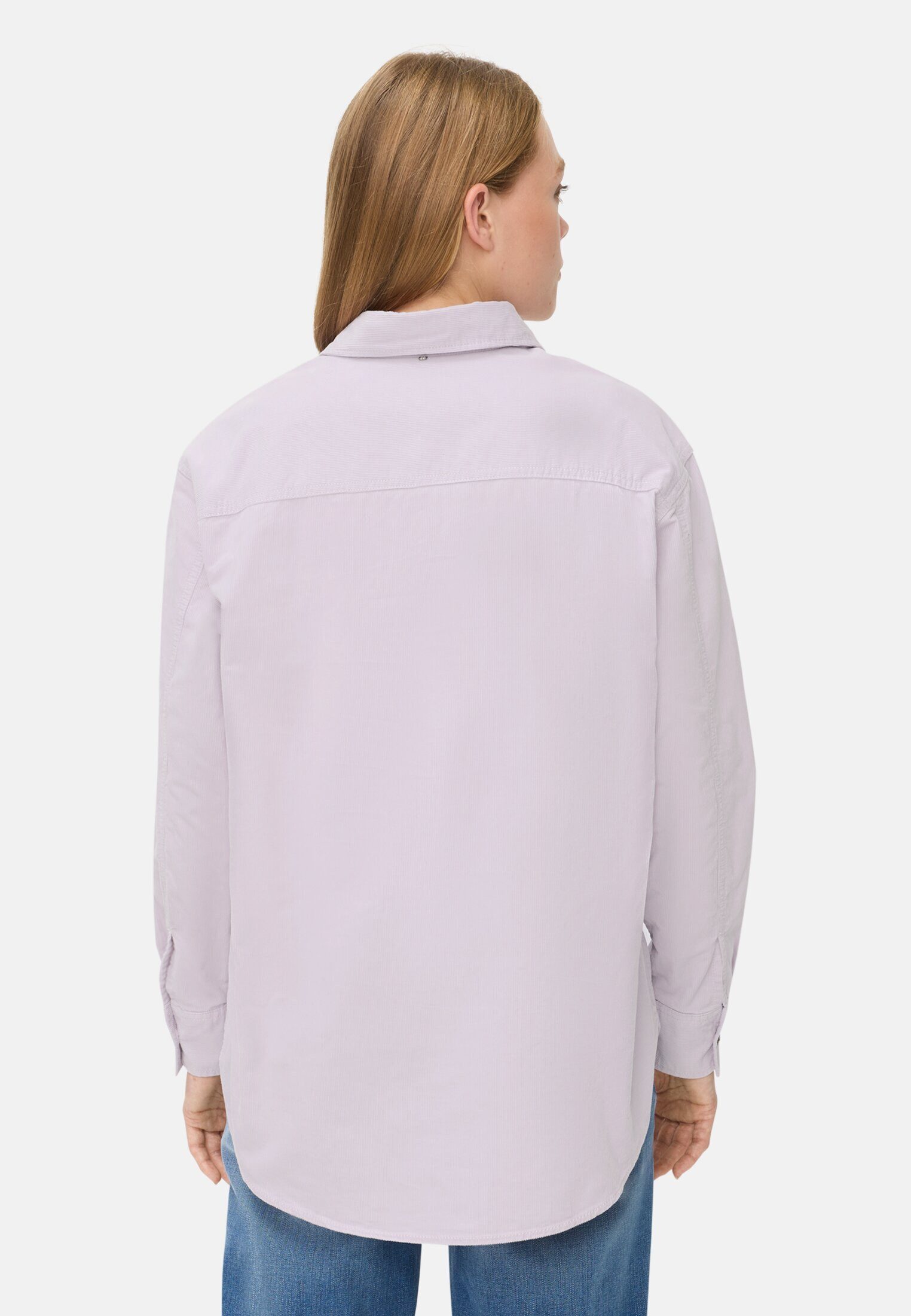 camel active Hemdbluse Bluse mit Brusttasche Langarm unifarben