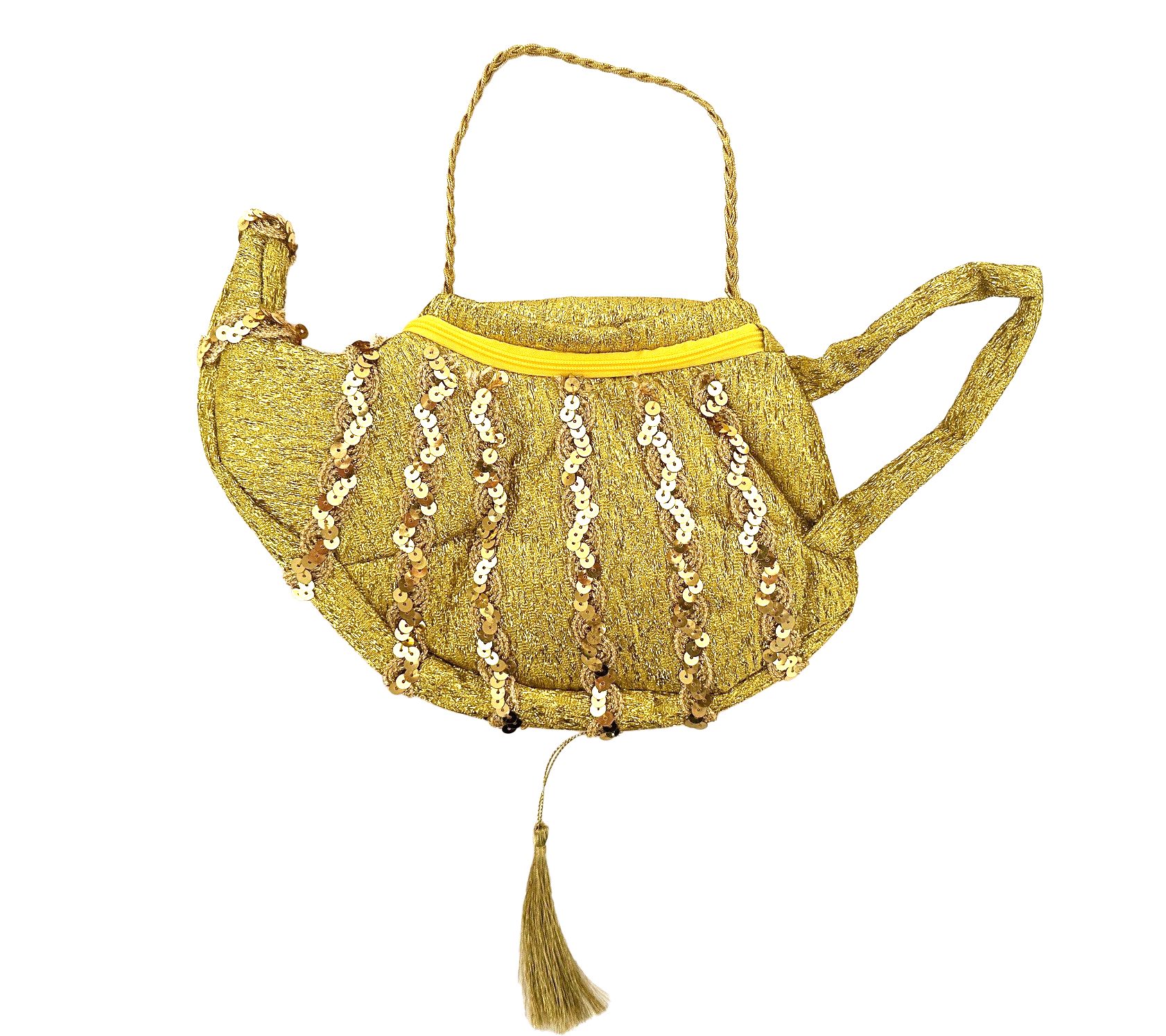 Das Kostümland Kostüm Handtasche Wunderlampe zum Märchen Kostüm, Gold günstig online kaufen