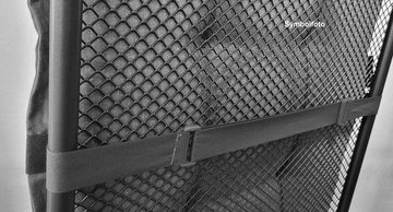 Madison Hochlehnerauflage 6er Set C 404 Gartenstuhl Auflagen Kissen Polster für Hochlehner grau, (Spar-Set, 6 Auflagen), für Hochlehner-Stühle UV-beständig inkl. Bindebänder und Halteband