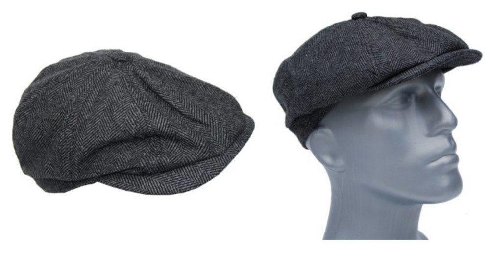 Cool4 Schiebermütze Gatsby 8-Panel Herbst Flatcap Peaky Blinders Heringbone günstig online kaufen