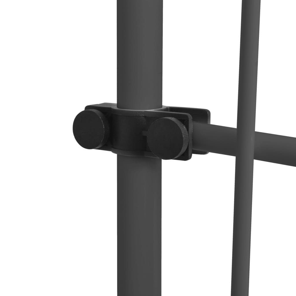 vidaXL Markise Einziehbare Markise Handbetrieben mit LED 250 cm Anthrazit