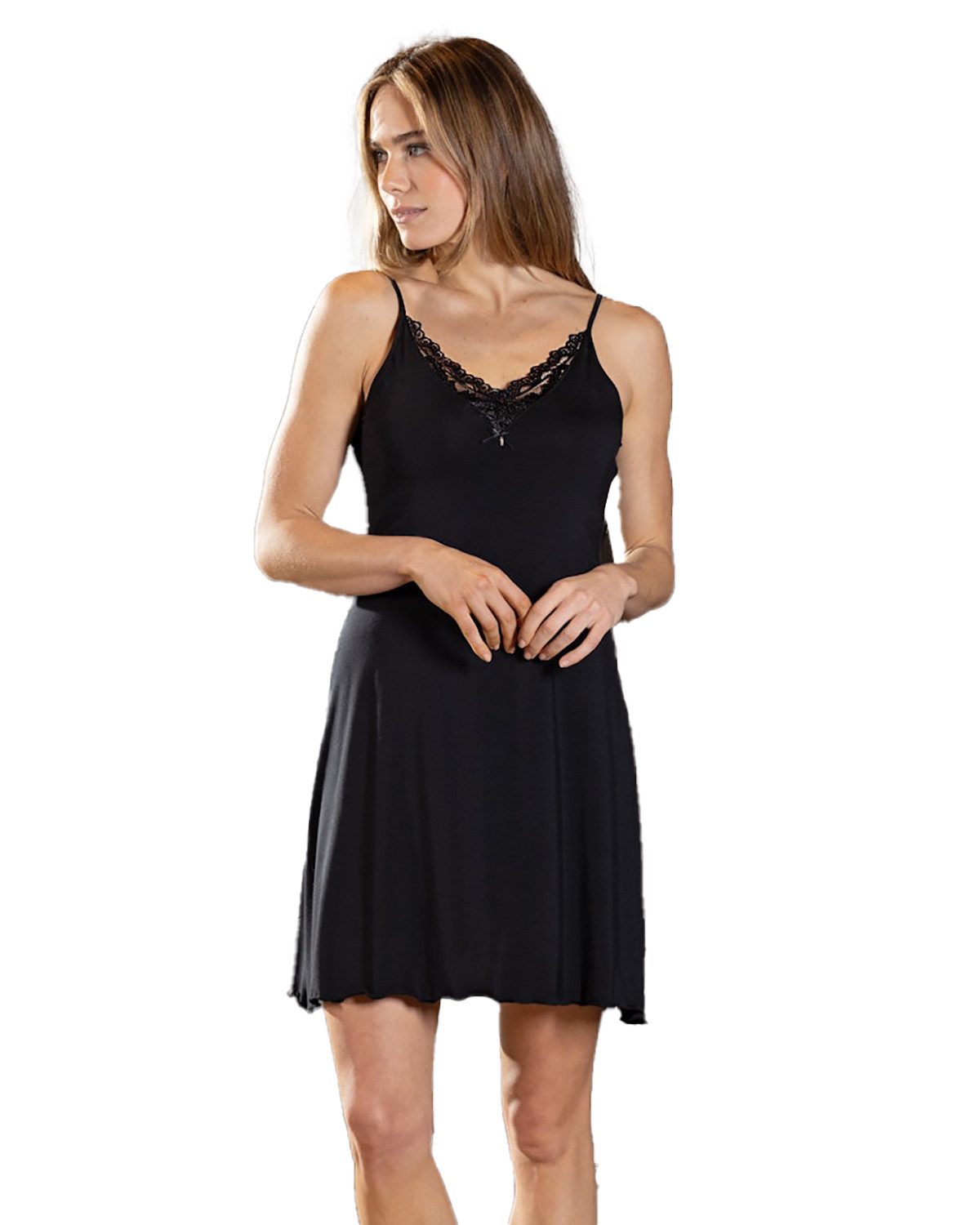 Nina Von C. Negligé Hemdrock 90cm 26421256, Schwarz