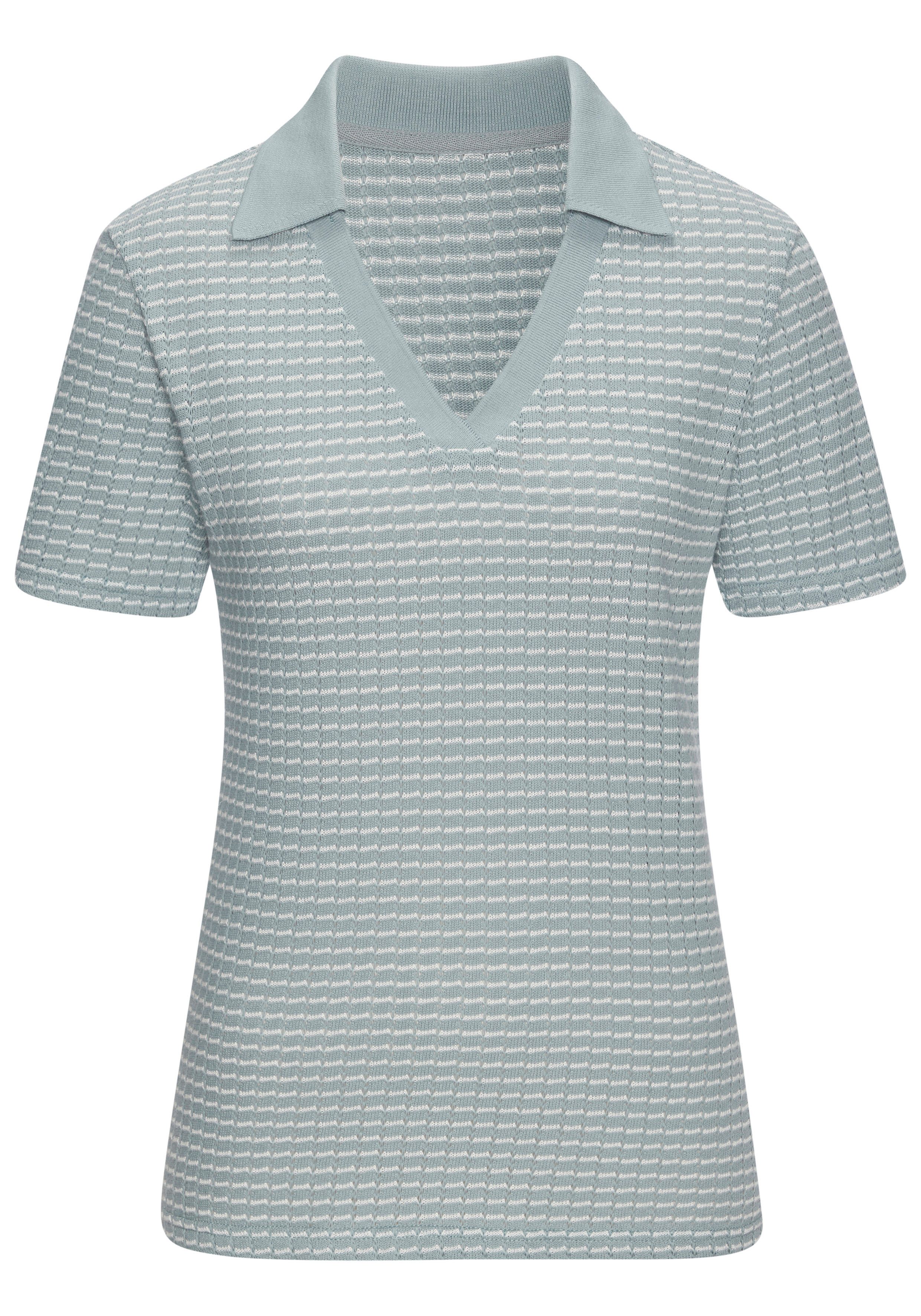 Poloshirt aus strukturierter Strickqualität