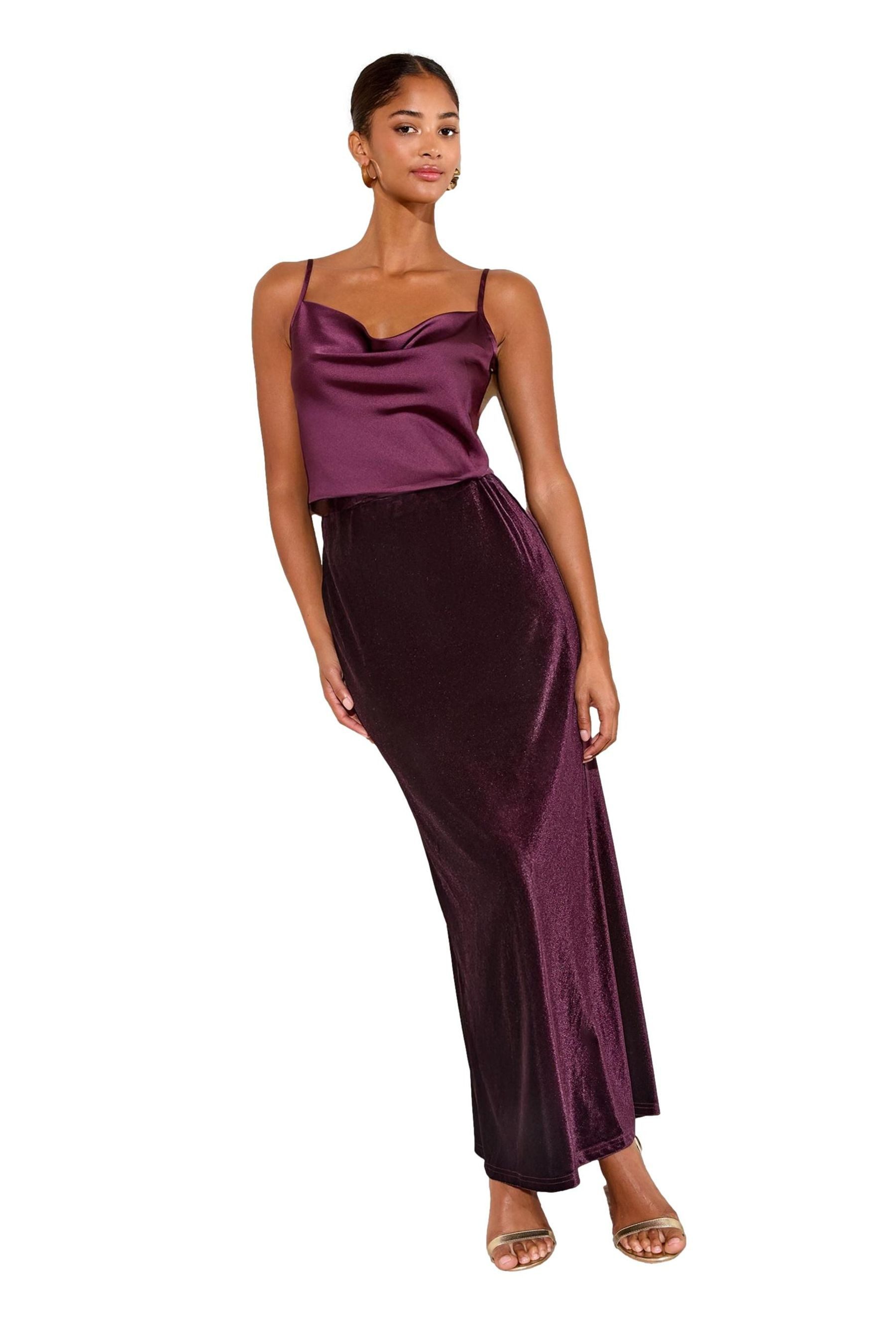 Friends Like These Maxirock Friends Like These Maxirock aus Samt, Petite Fit (1-tlg)