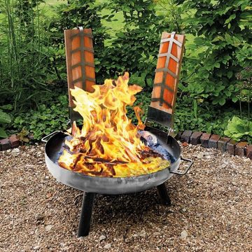 Jürgen Westerholt GmbH Feuerschale Multi-Grillset Feuerschale Grillrost Kochtopf 15L Fischfilethalter