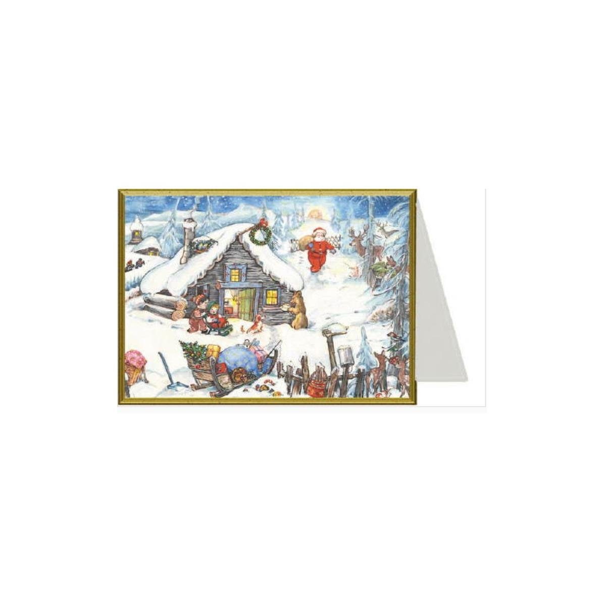 Sellmer - Weihnachtsmann Weihnachtskarte 99068 Verlag - Grußkarte Richard