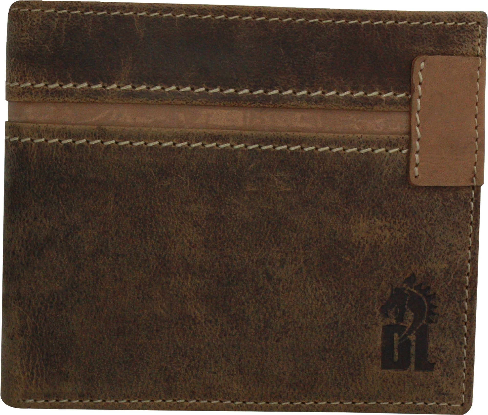 DrachenLeder Geldbörse DrachenLeder Herren Geldbörse braun (Portemonnaie, Portemonnaie), Herren Portemonnaie Echtes Leder braun, hellbraun, Serie Marc