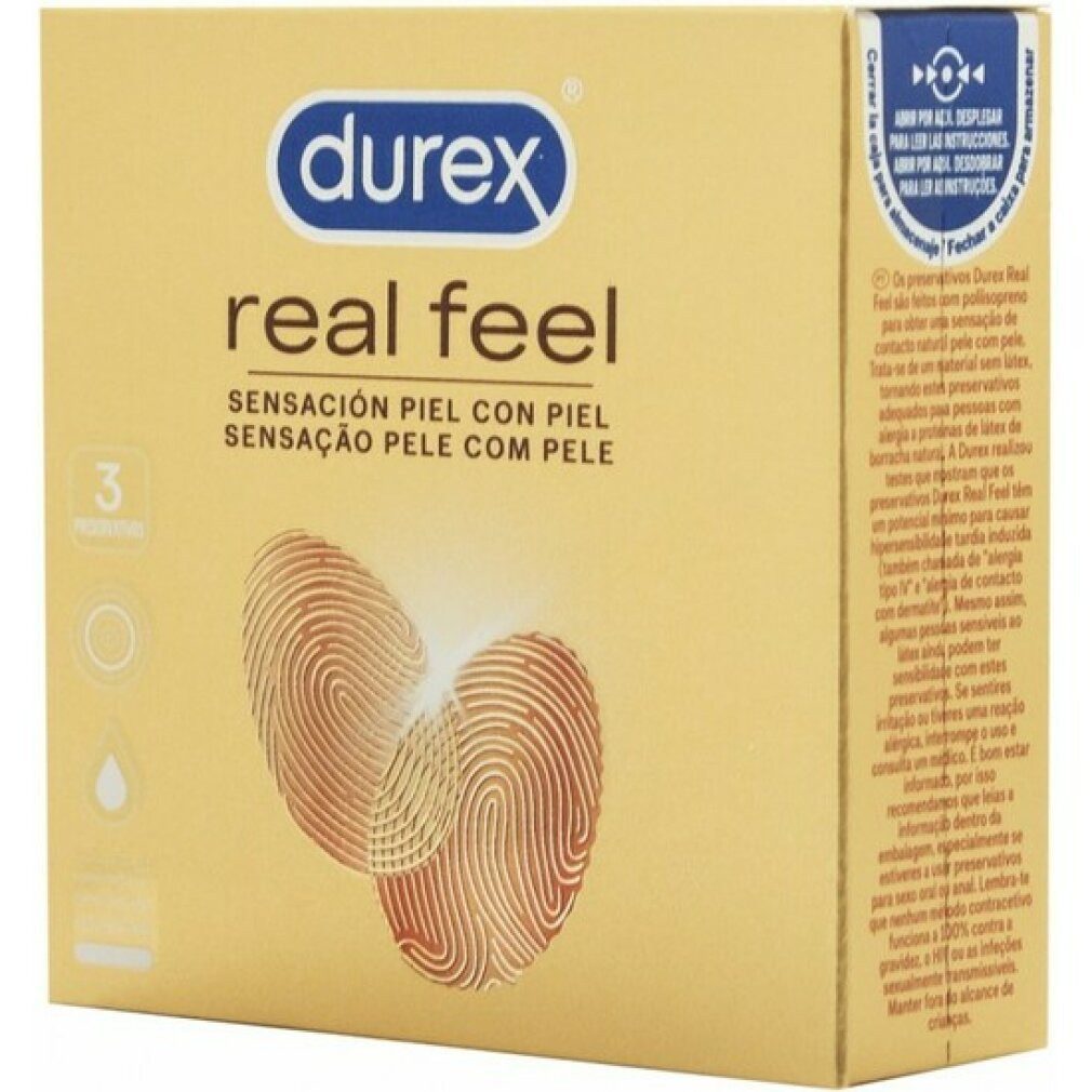 durex Kondome Real Feel Kondome Latexfrei 3 Stück