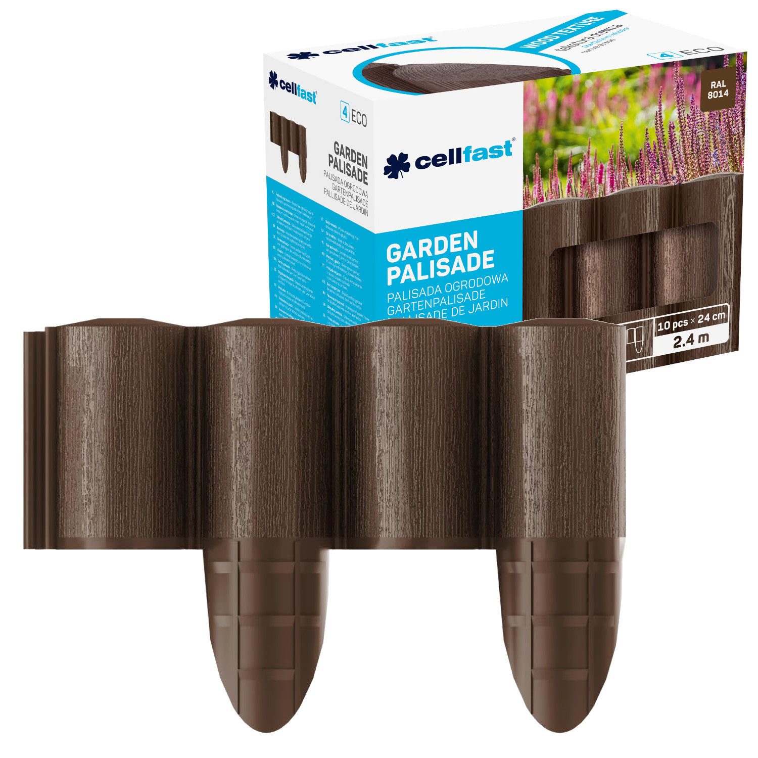 Cellfast Palisade Eco, Länge: 2,4m, Höhe: 17 cm