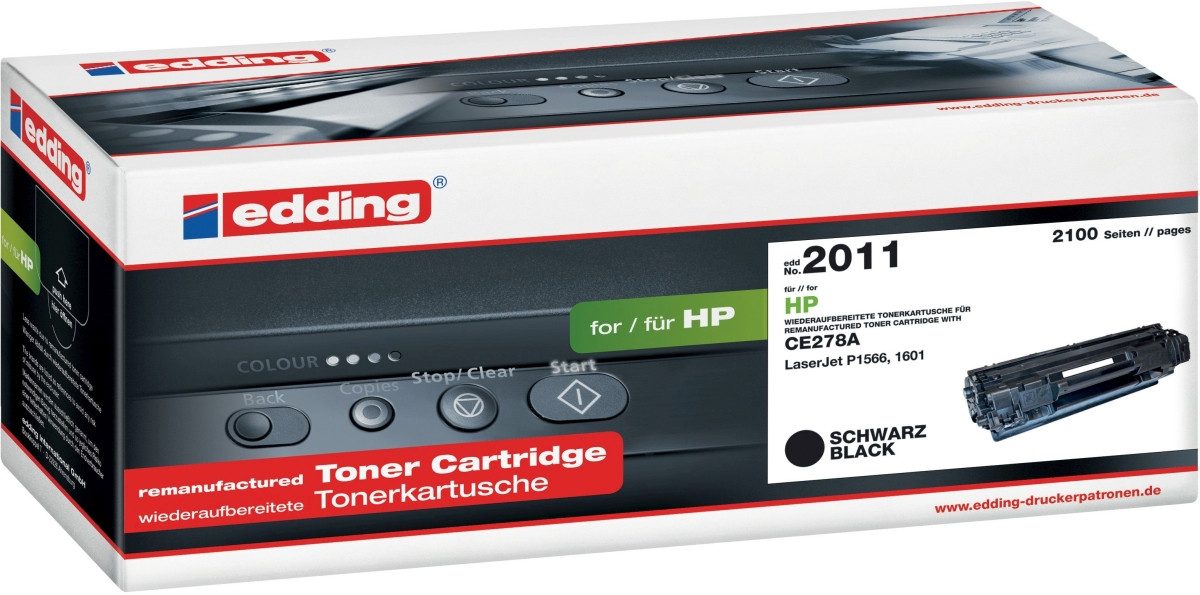 edding Tonerpatrone Toner kompatibel mit HP CE278A black
