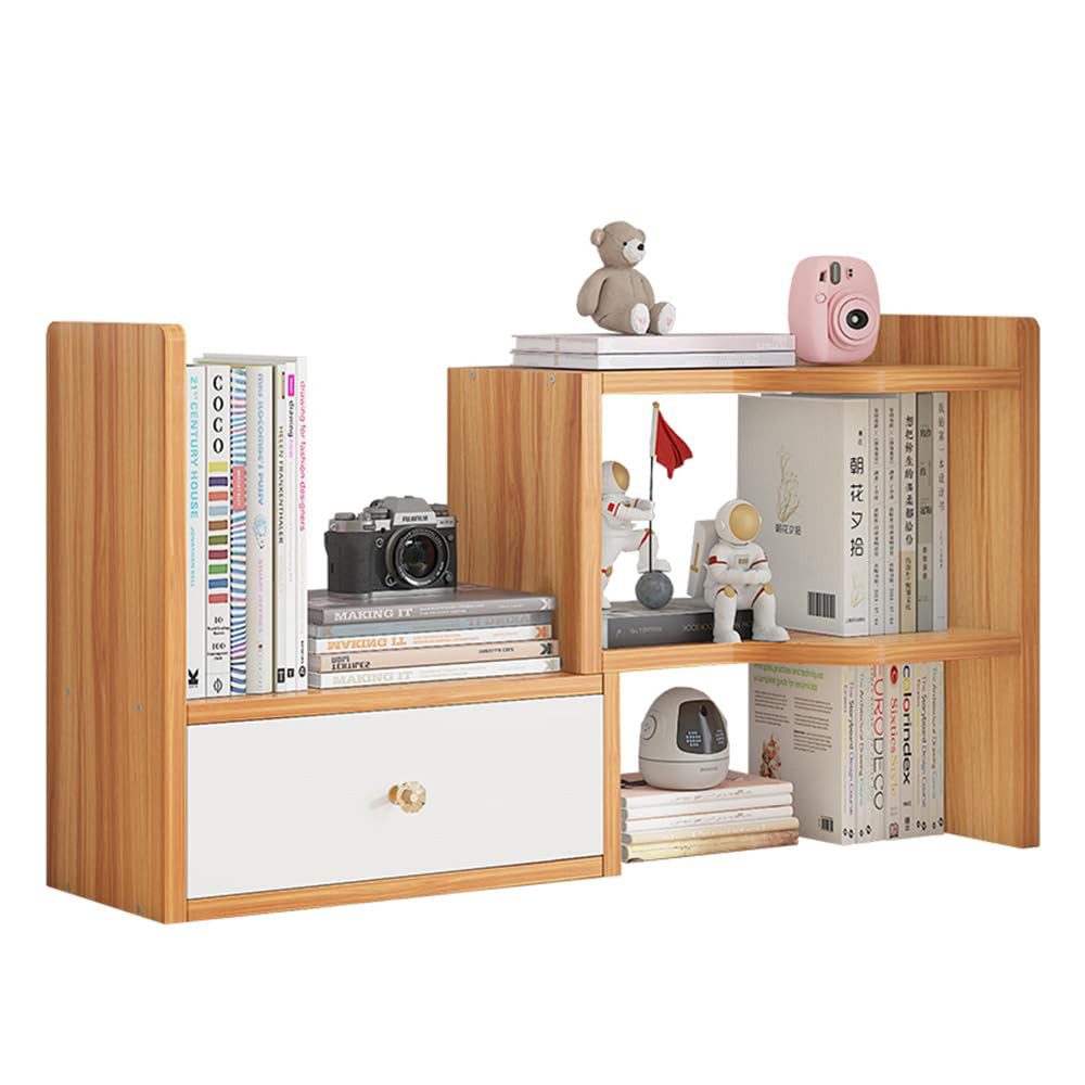 NUODWELL Bücherregal Erweiterbares Desktop-Bücherregal, verstellbarer Büros günstig online kaufen