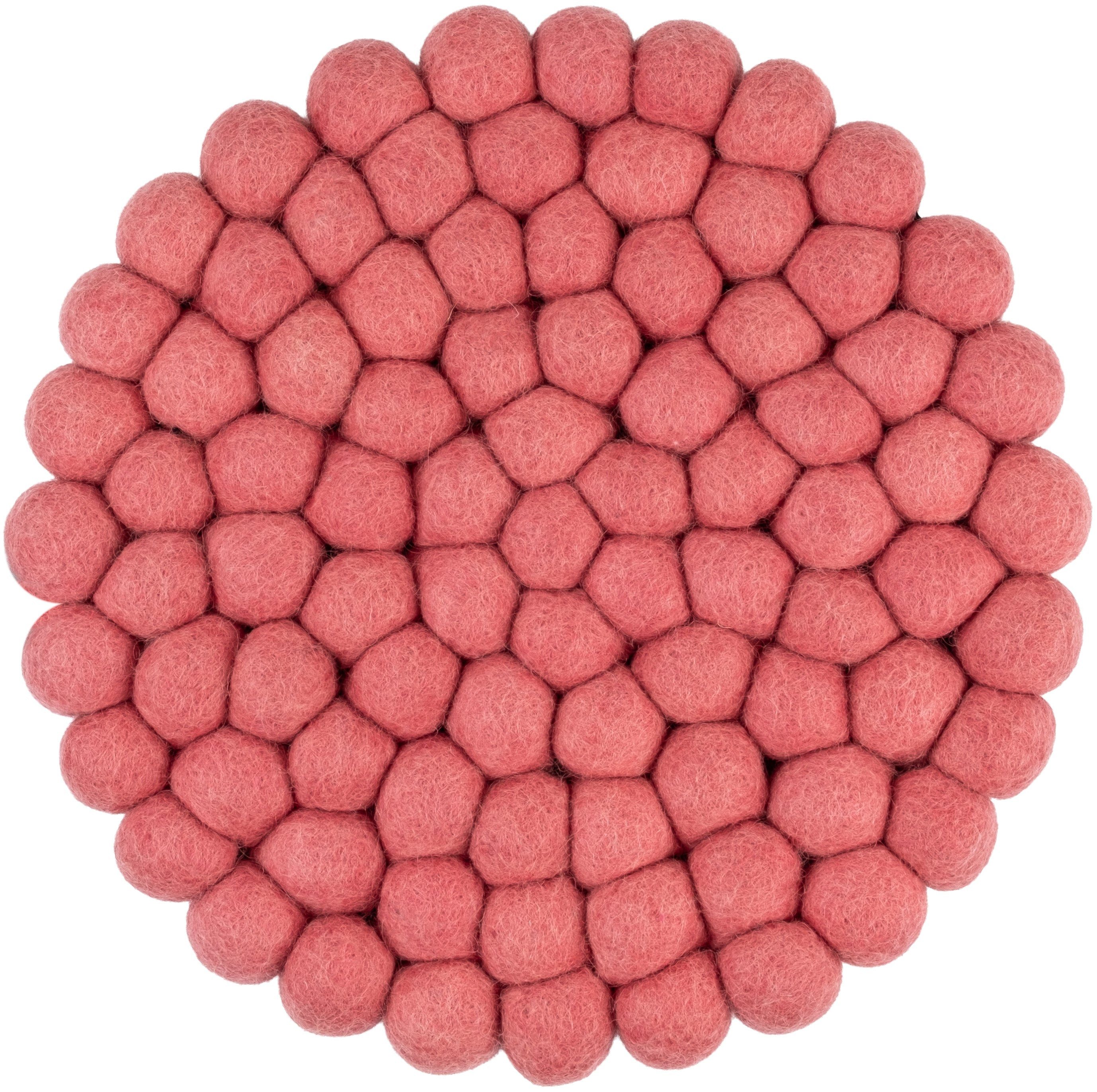 myfelt Topfuntersetzer Vera – Ø 20 cm, Zubehör für Töpfe, Pfannen und Auflaufformen, 1-tlg., 100 % reine Schurwolle, handgefertigt, hitzebeständig bis 330 °C