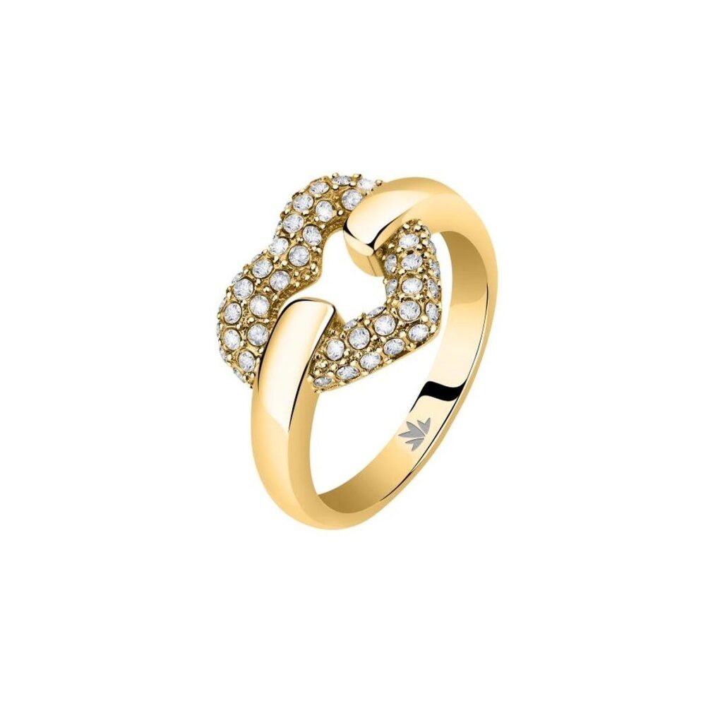 MORELLATO Fingerring Romantic gold-plated ring made of Bagliori SAVO280 steel 52 mm