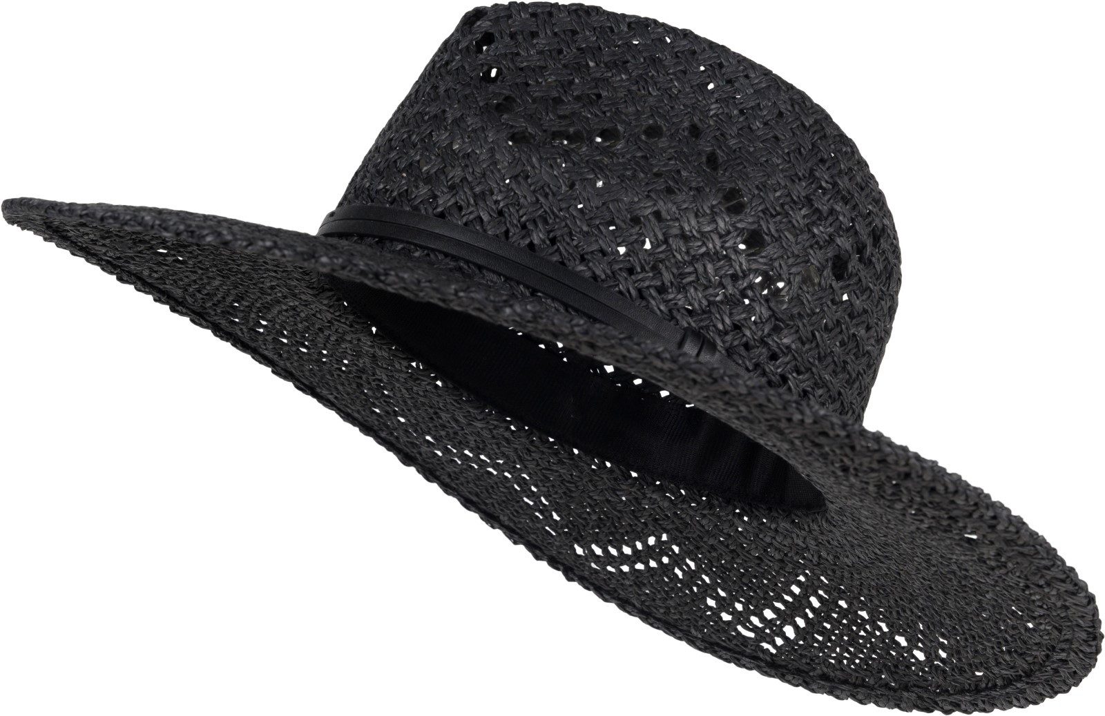 styleBREAKER Sonnenhut Panama Strohhut mit Stoff günstig online kaufen