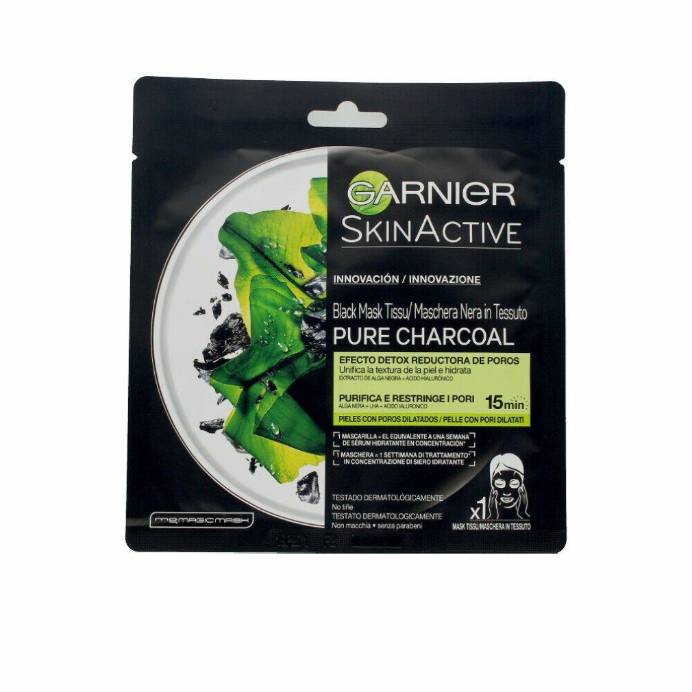 Gesichtsmaske SkinActive Black Mask Tissu Pure Charcoal 1 Unit