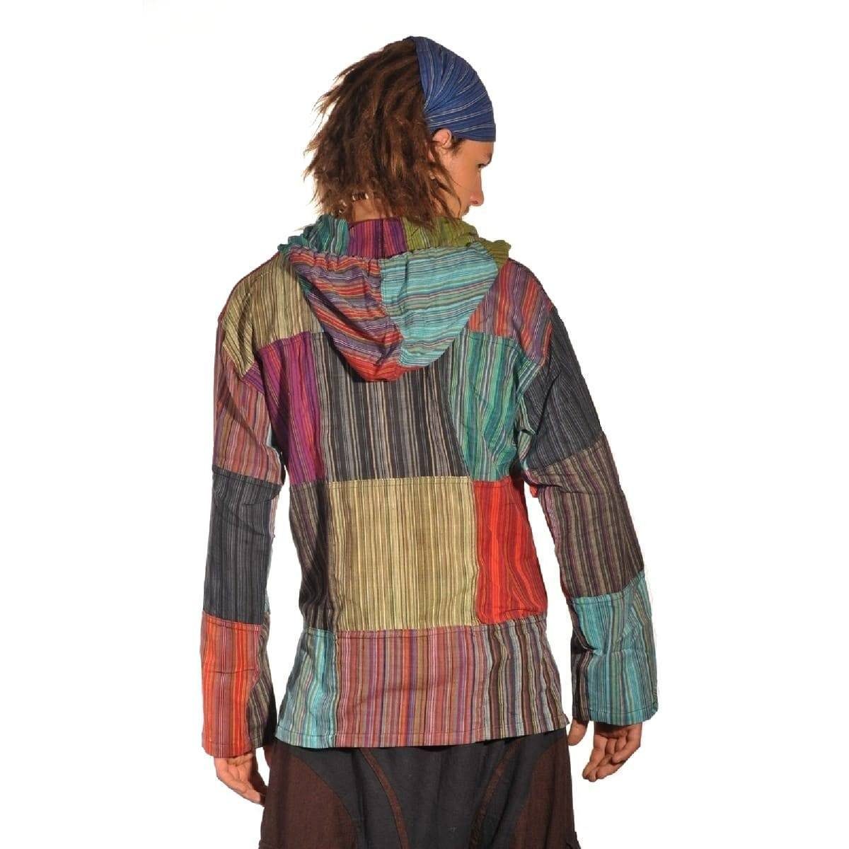 SIMANDRA Kapuzenhemd Patchwork handarbeit günstig online kaufen