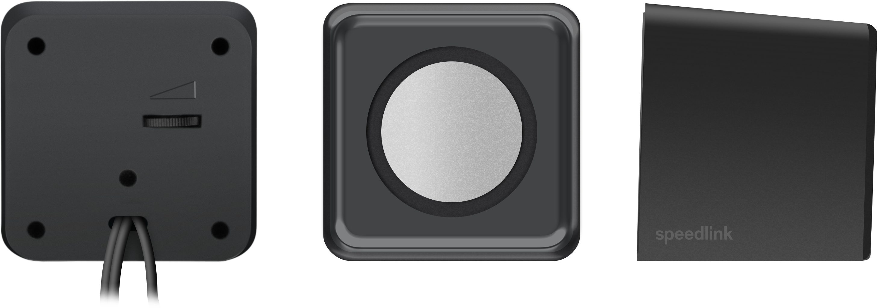 Speedlink TWOXO Stereo Speakers, schwarz - PC-Lautsprecher 2.0 (5 W, mit Klinkenstecker für Gaming und Musik)