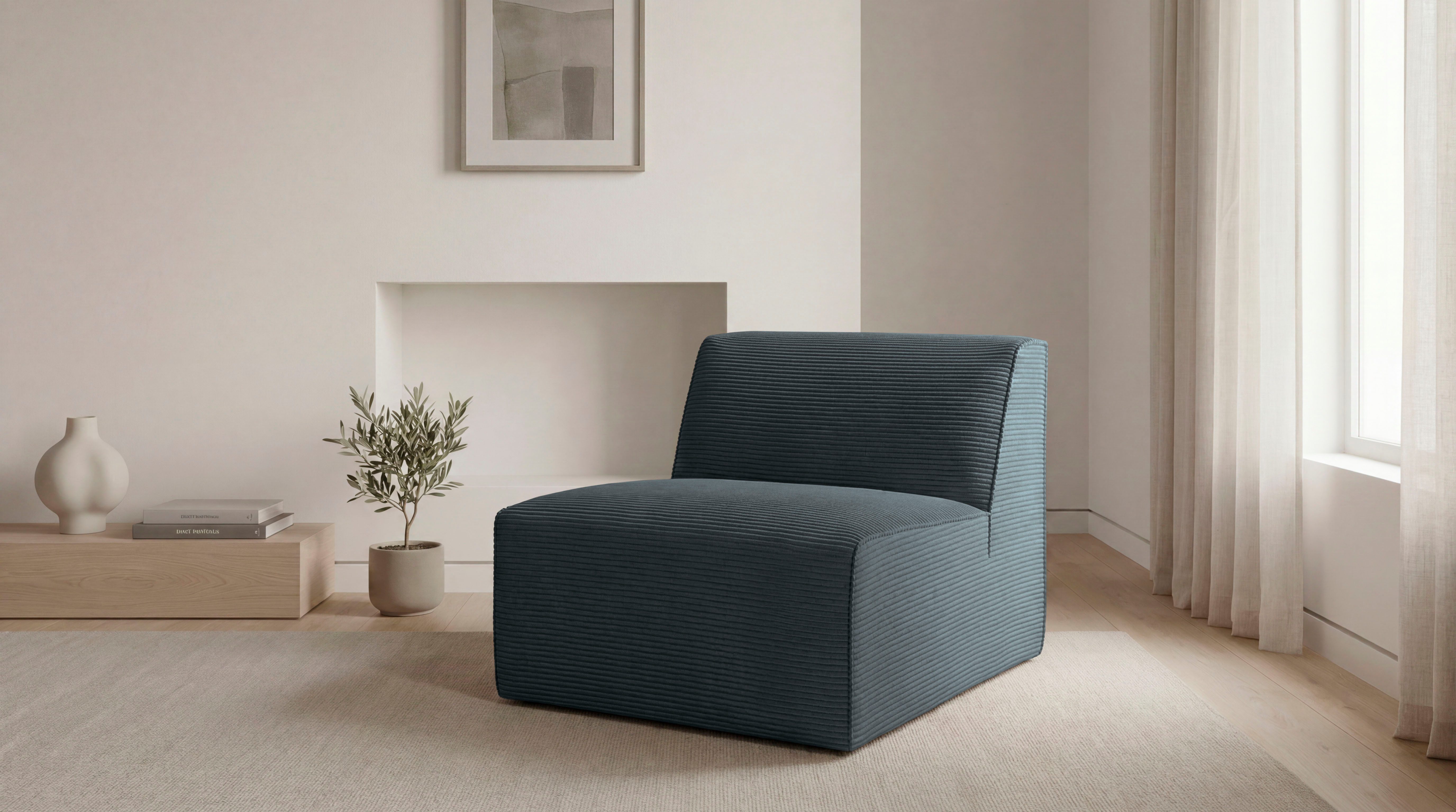 OTTO home Sofaelement Clayton Breite 76 cm, in einem trendigen Cord-Bezug