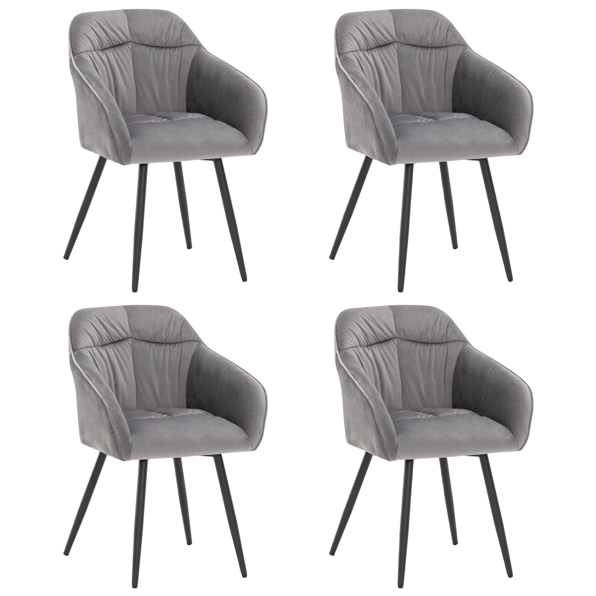 OKWISH Esszimmerstuhl Polsterstuhl (Polsterstuhl mit Metallbeine günstig online kaufen