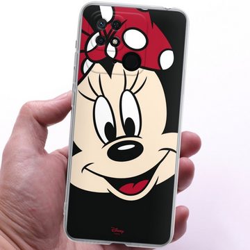DeinDesign Handyhülle Minnie Mouse Disney Offizielles Lizenzprodukt Minnie All Over, Xiaomi Redmi 10C Silikon Hülle Bumper Case Handy Schutzhülle