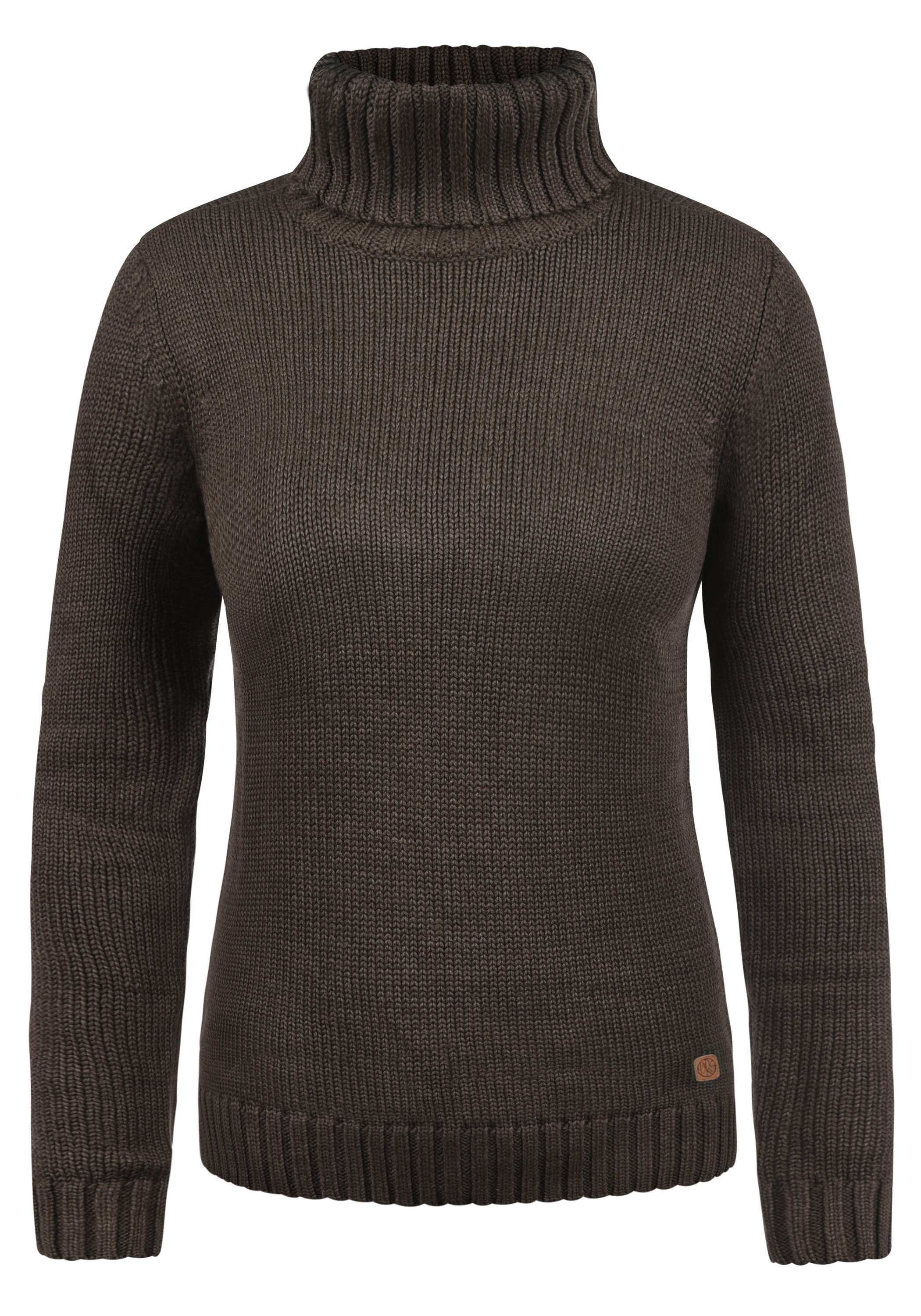 DESIRES Rollkragenpullover Pia Strickpullover mit verlängerter Rückenpartie