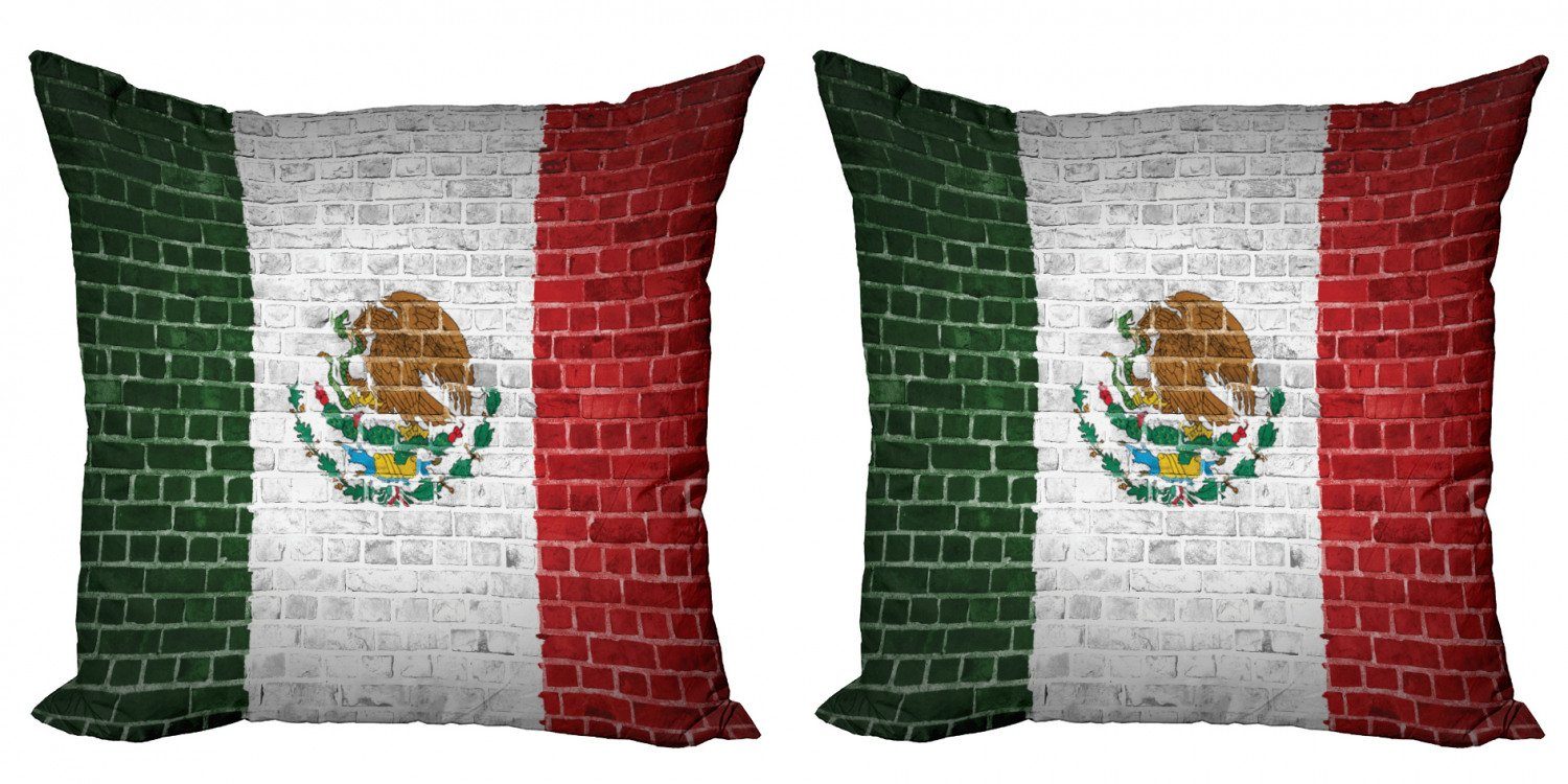 Kissenbezüge Modern Accent Doppelseitiger Digitaldruck, Abakuhaus (2 Stück), Mexica Latina Country Flag