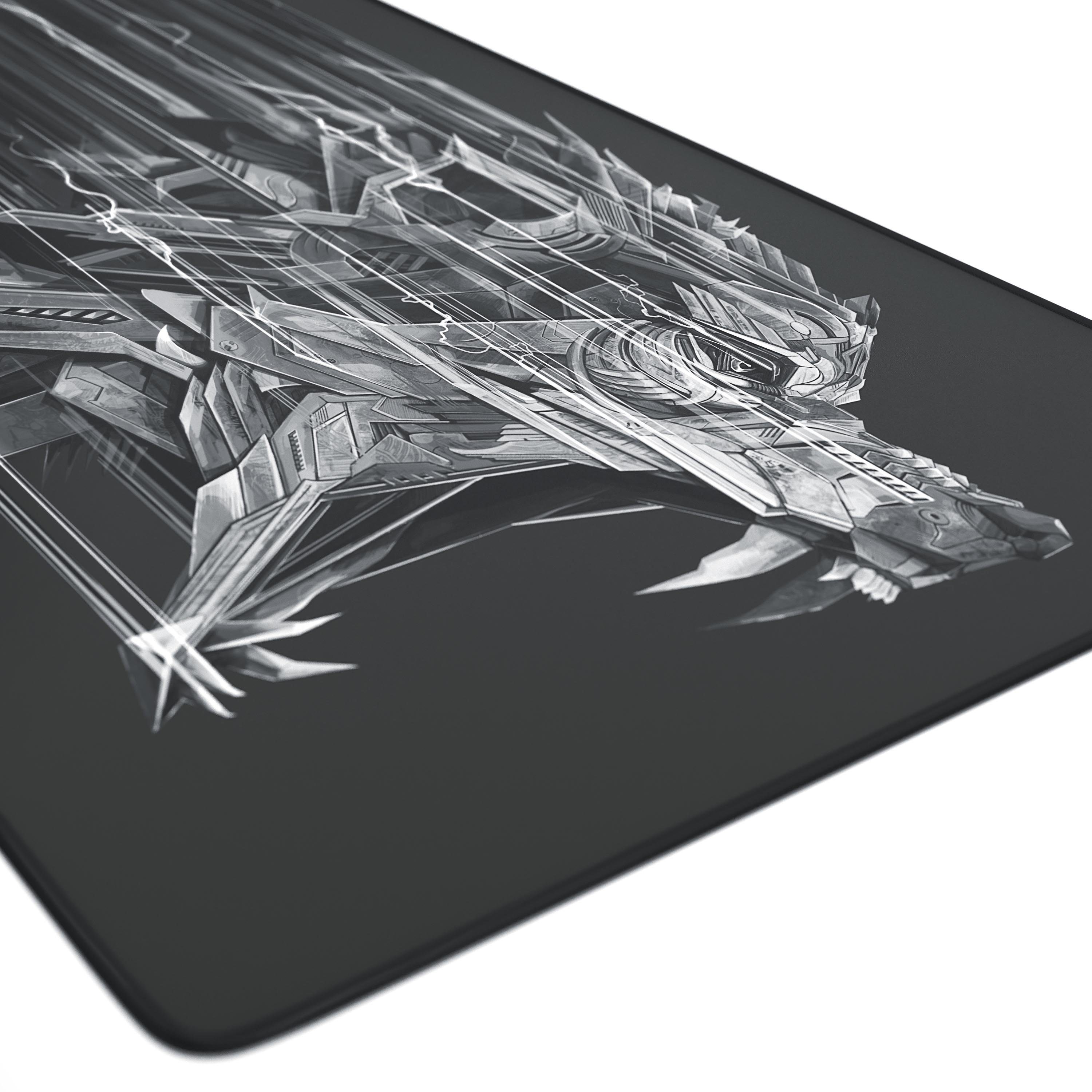 Titanwolf Gaming Mauspad XXL Speed Mousepad 900 x 400 x 3 mm, große Tischunterlage, rutschfest, abwaschbar, Geschwindigkeit & Präzision, schwarz