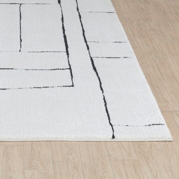 Teppich Modern, Surya, rechteckig, Höhe: 14 mm, Skandi Design, Modern Boho Kurzflor Wohnzimmerteppich, Schlafzimmer